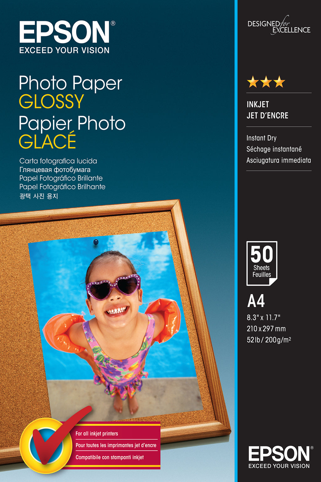 Epson Photo Paper Glossy - A4 - 50 Feuilles