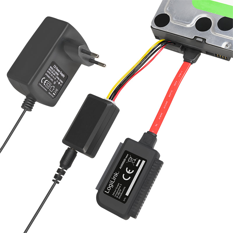 LogiLink AU0006C carte et adaptateur d'interfaces IDE/ATA, SATA