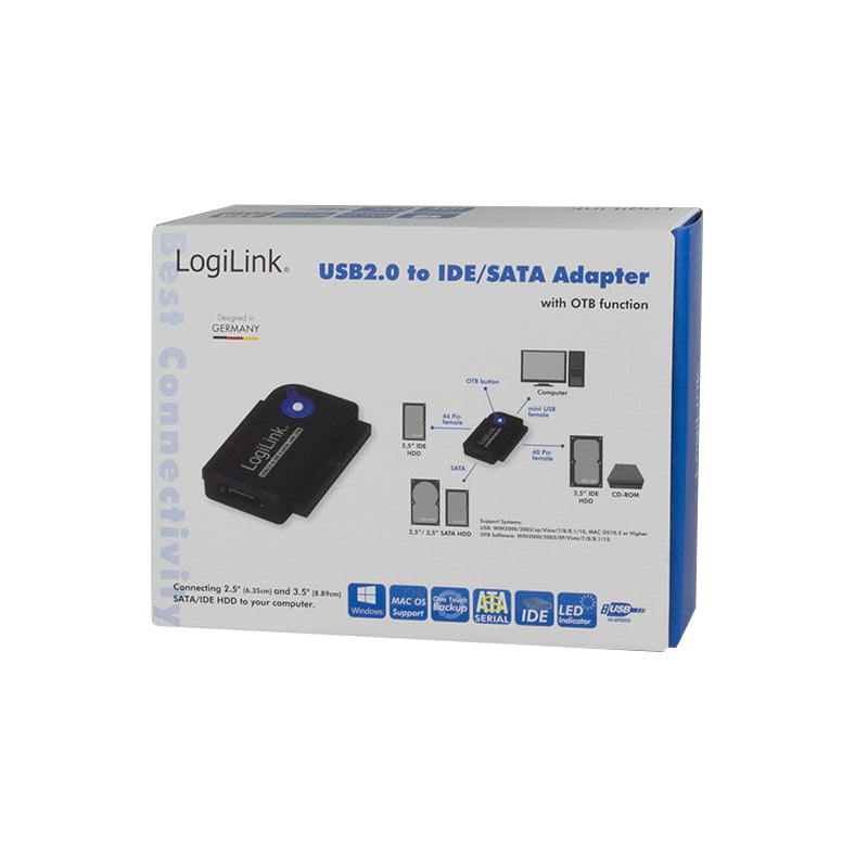 LogiLink AU0006C carte et adaptateur d'interfaces IDE/ATA, SATA