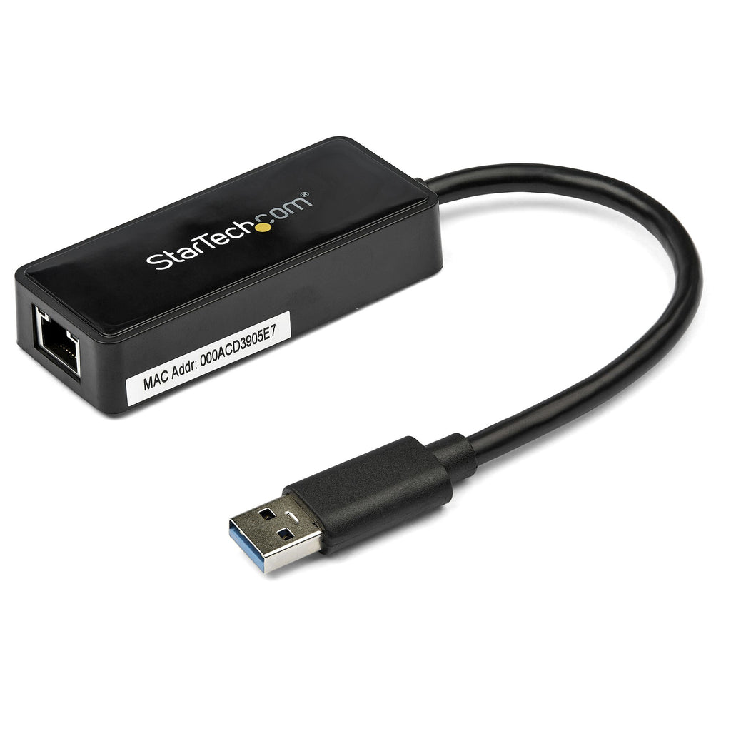 StarTech.com Adaptateur Ethernet USB 3.0 - Adaptateur Réseau USB 3.0 NIC avec Port USB - USB vers RJ45 - USB Passthrough