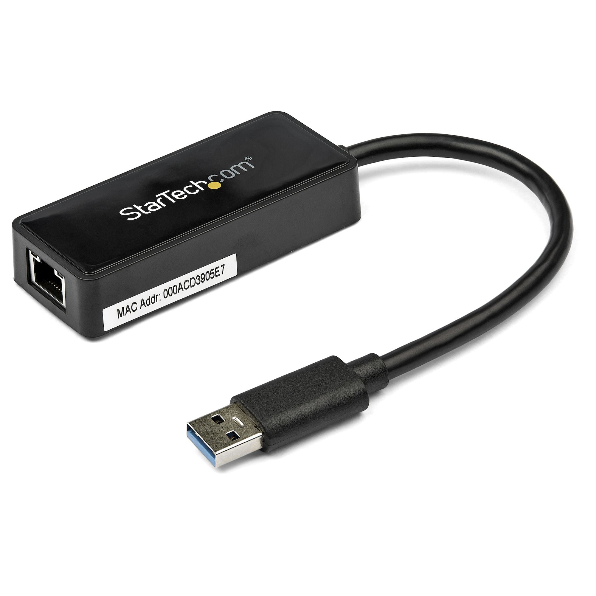 StarTech.com Adaptateur Ethernet USB 3.0 - Adaptateur Réseau USB 3.0 NIC avec Port USB - USB vers RJ45 - USB Passthrough