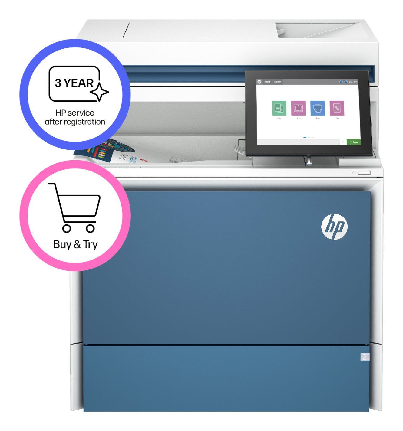 HP LaserJet Imprimante multifonction Color Enterprise 5800dn