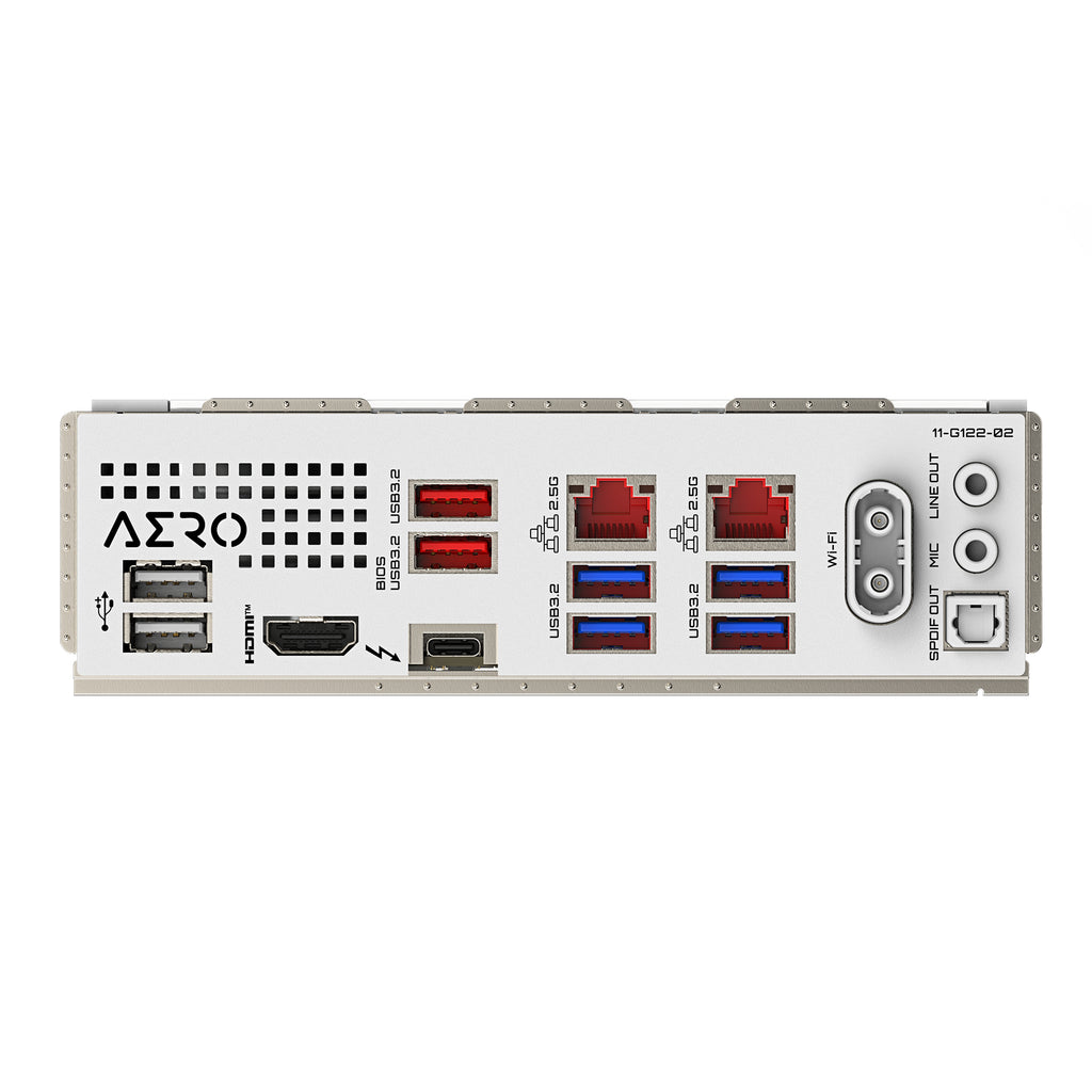GIGABYTE Carte mère Z890 AERO G - Prend en charge les processeurs Intel Core Ultra (Série 2), VRM à 16+1+2 phases, jusqu'à 8800MHz DDR5 (OC), 1xPCIe 5.0 + 4xPCIe 4.0, Wi-Fi 7, LAN 2.5GbE, Thunderbolt 4