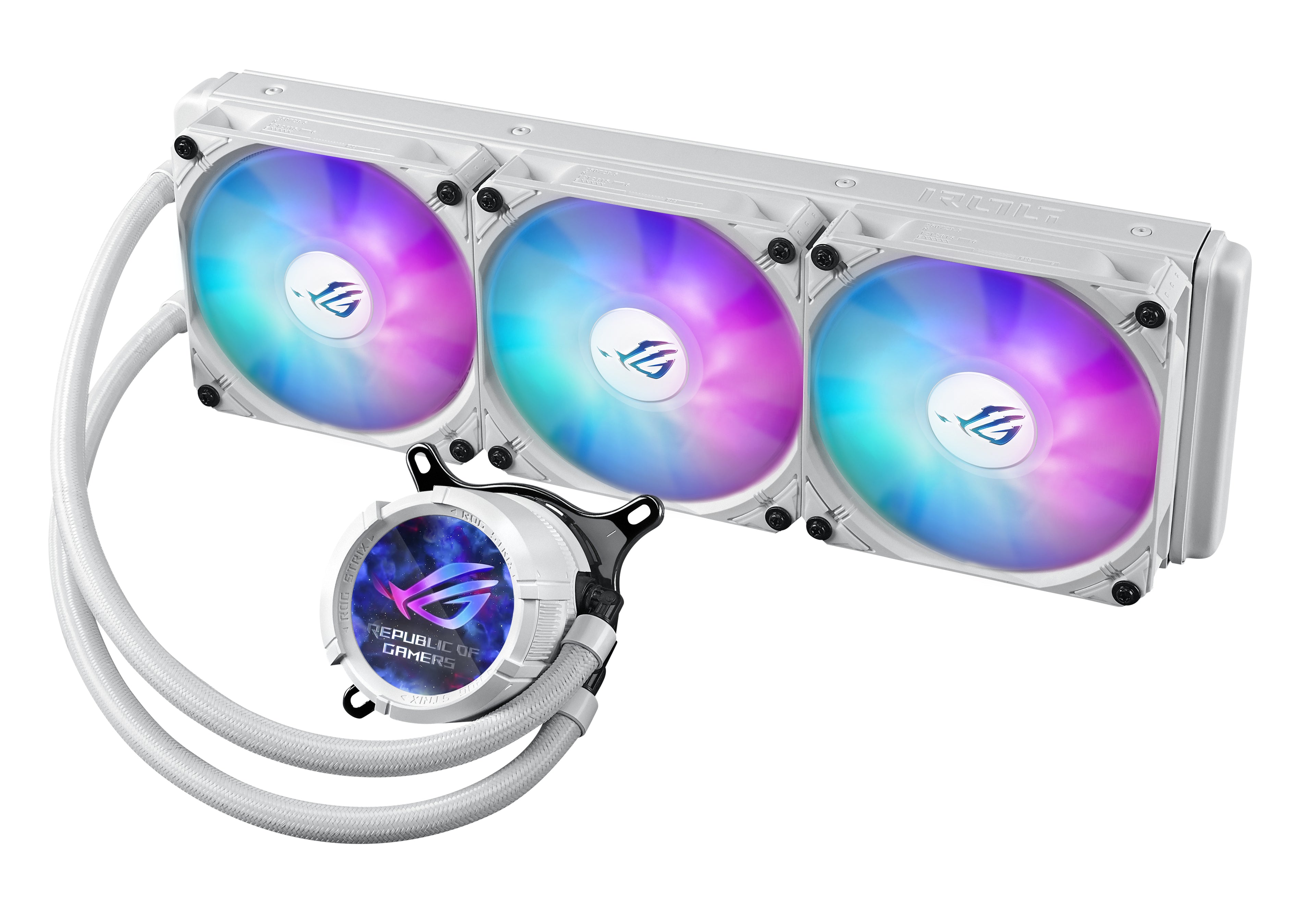 ASUS ROG Strix LC III 360 ARGB White Edition Processeur Refroidisseur de liquide tout-en-un 12 cm Blanc