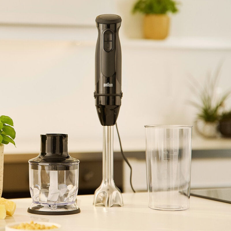 Braun MultiQuick 3 MQ30201M 0,6 L Mélangeur par immersion 900 W Noir, Acier satin - vue 5