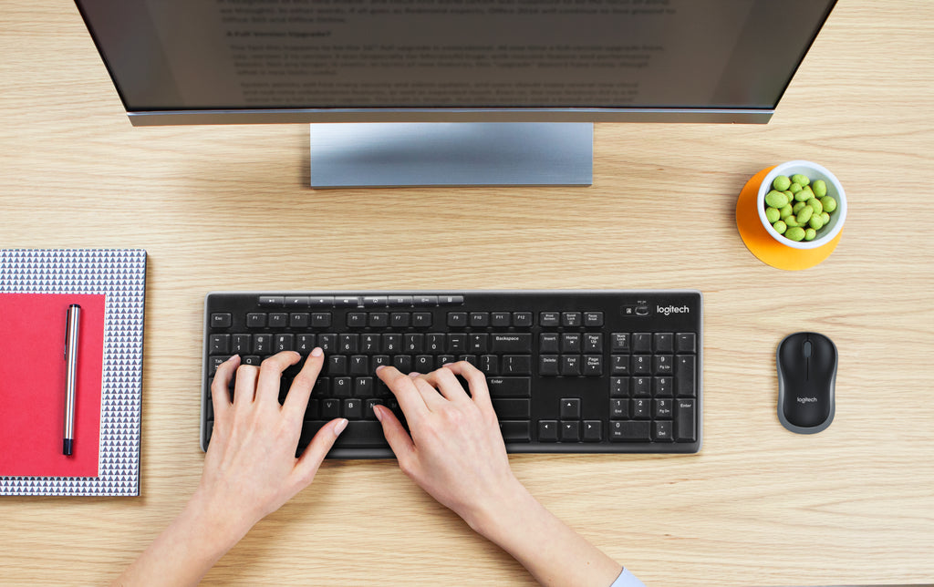 Logitech MK270 Wireless Combo Sæt med mus og tastatur Trådløs Belgisk
