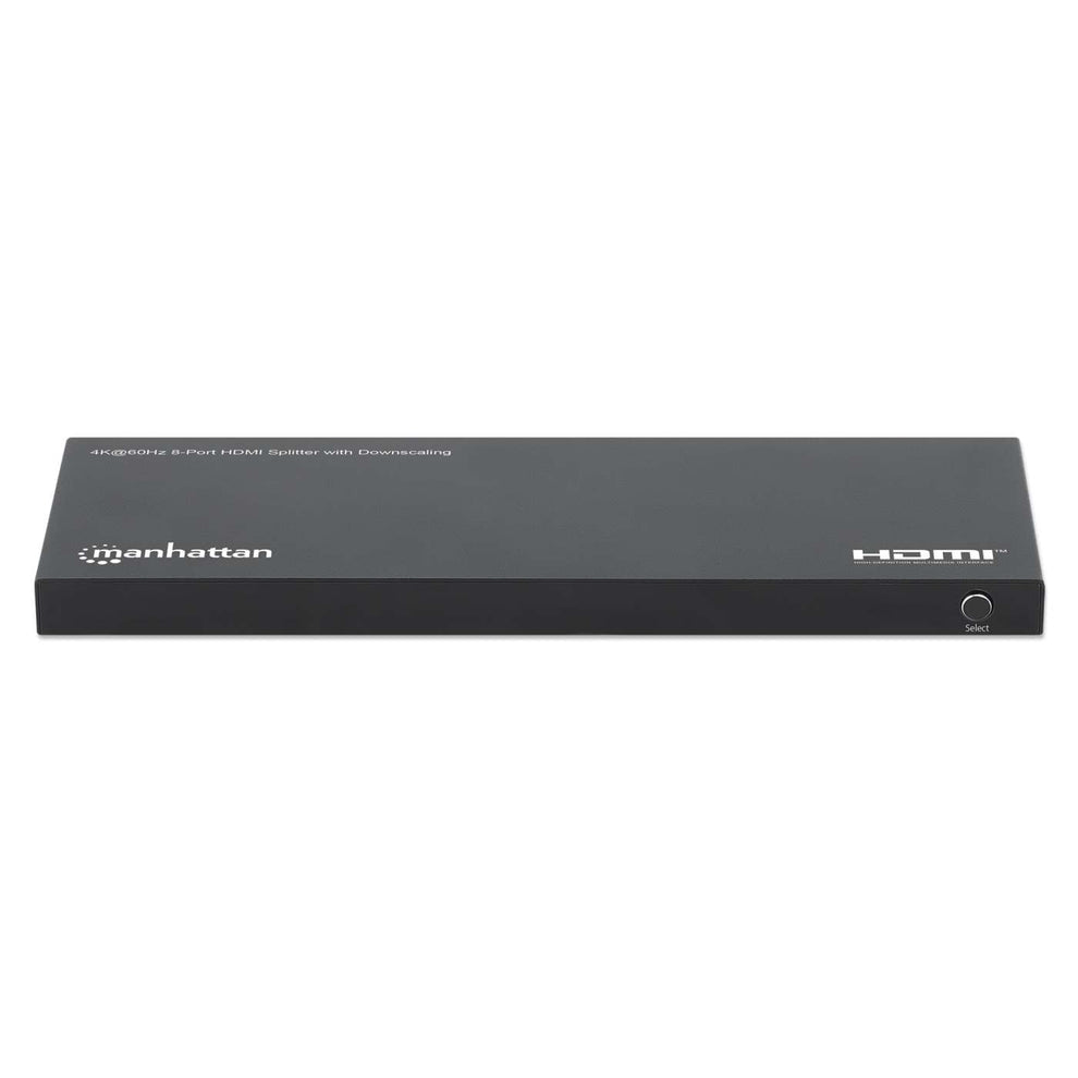 Manhattan Splitter HDMI 8 ports 4K@60 Hz avec downscaling, 1 entrée vers 8 sorties (1×8), 18 Gbps, sélecteur EDID pour d