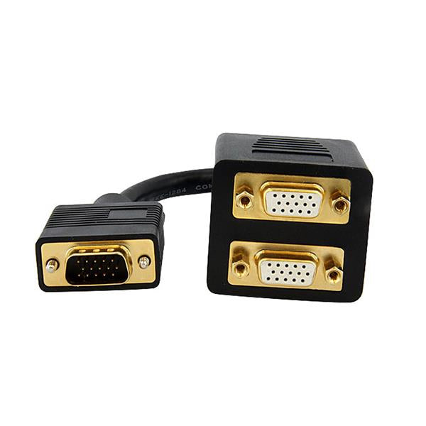 StarTech.com Câble répartiteur vidéo VGA de 30cm - 1x VGA (Mâle) vers 2x VGA (Femelle) - Noir - vue 2