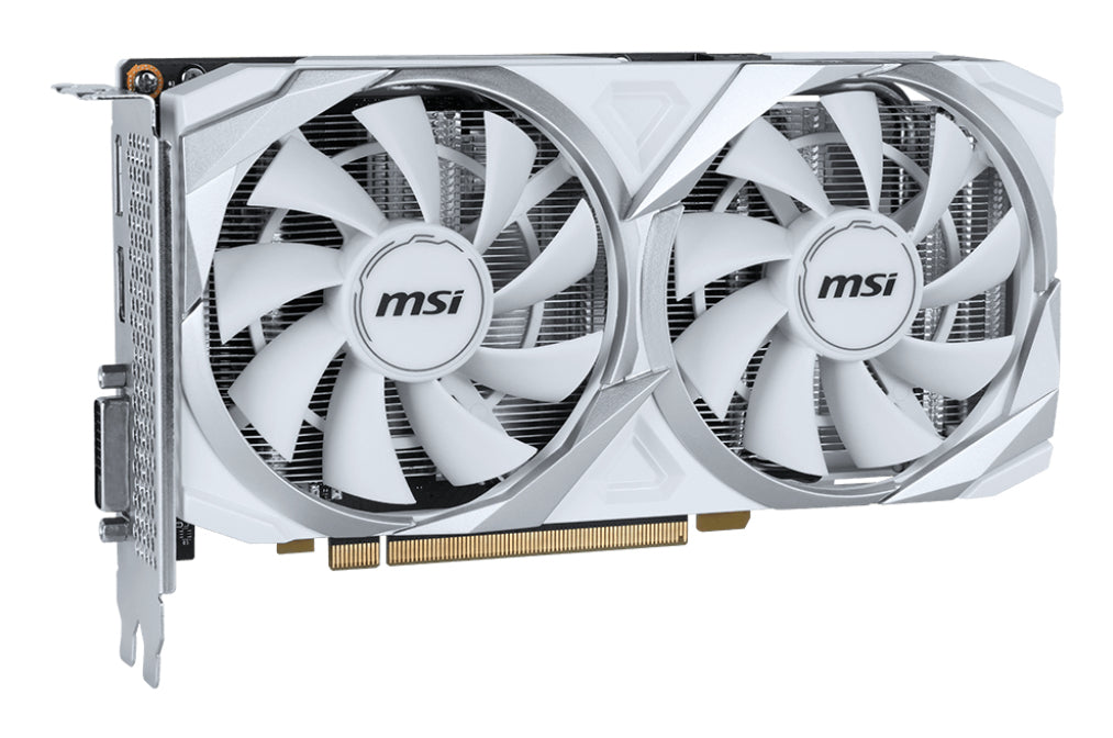 MSI Ventus RTX 3050 2X XS White 8G OC, NVIDIA GeForce RTX 3050, 8 Go GDDR6