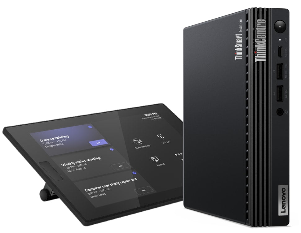 Lenovo ThinkSmart Tiny Kit + Controller Intel Core i3-13100T 16 Go DDR4 256 Go SSD Windows 11 IoT Enterprise Mini PC Noi