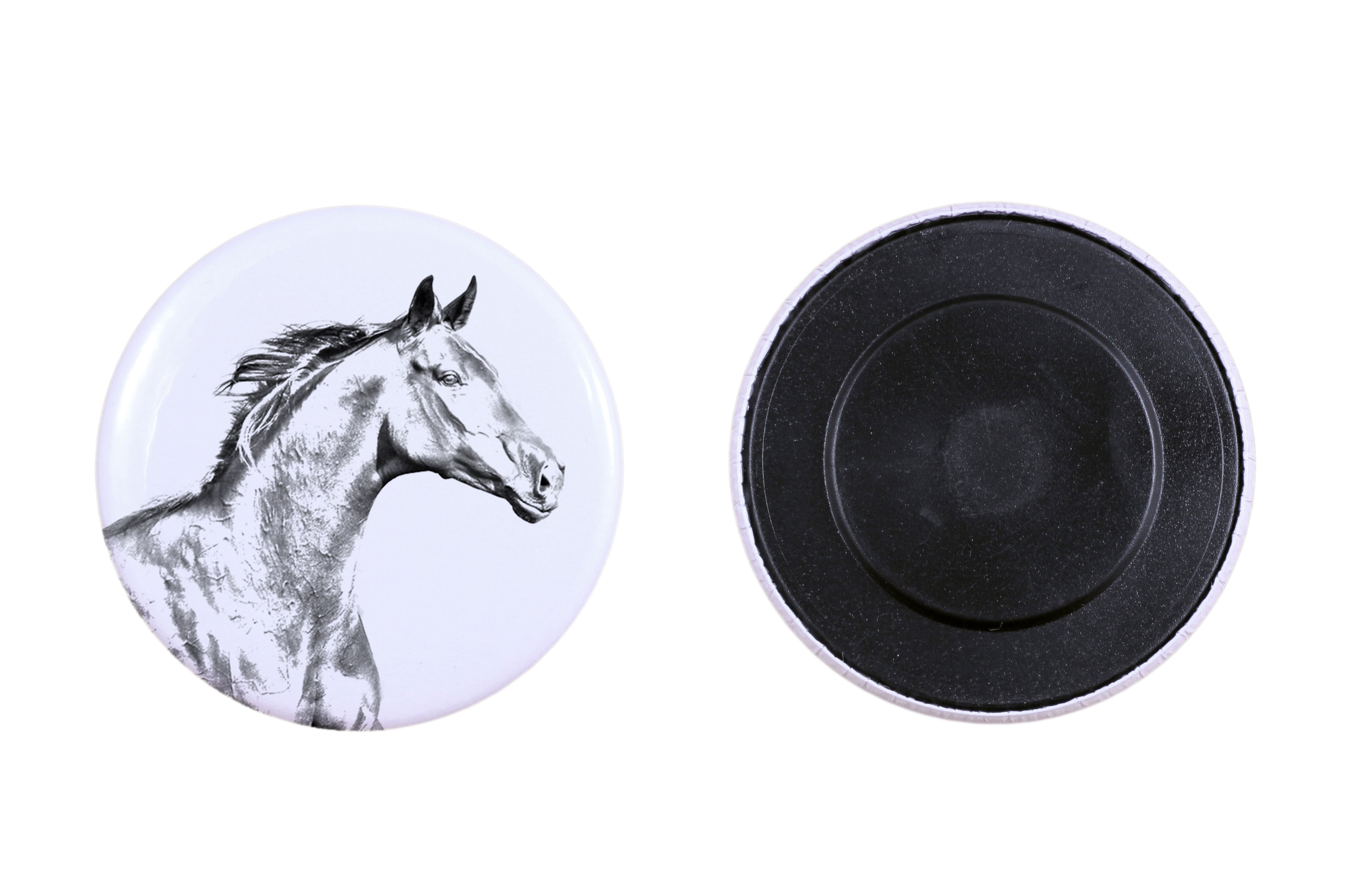 Zweibrücker - magnet with a horse, a unique imprint of the Art-Dog horse brand