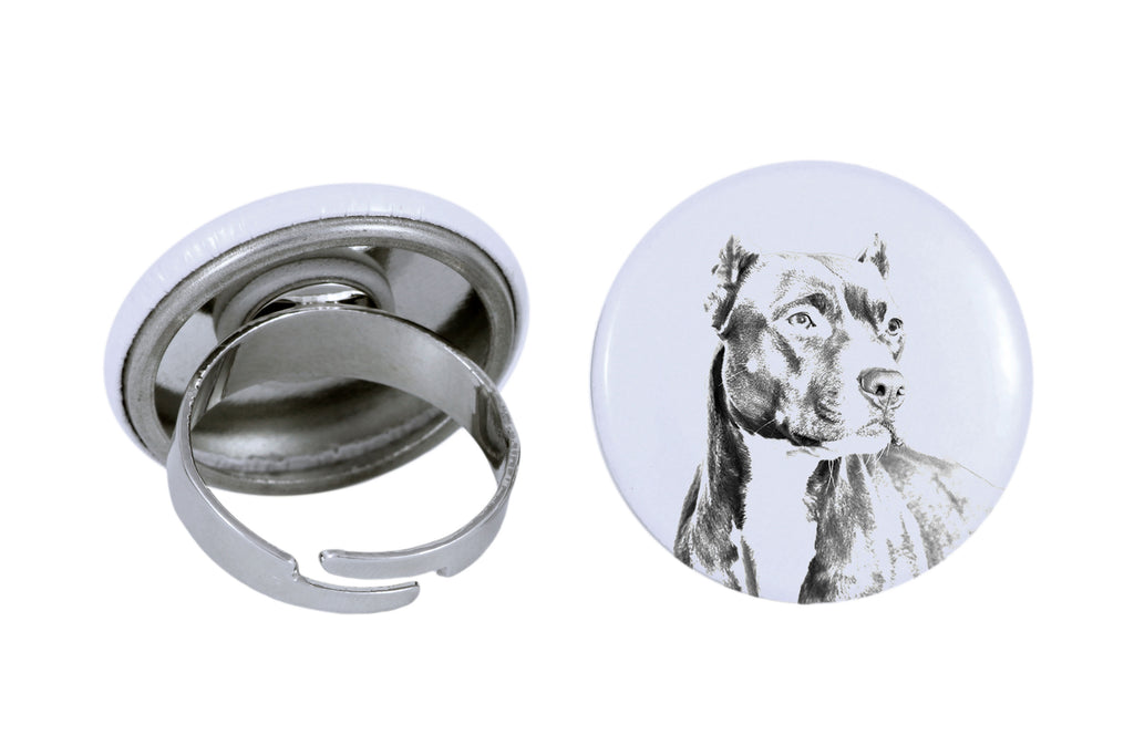 Pit Bull, American Pit Bull Terrier, Pitbull Terrier, APBT - women's jewelry with a dog portrait, handmade product, possibility to add your own photo, Art-Dog brand