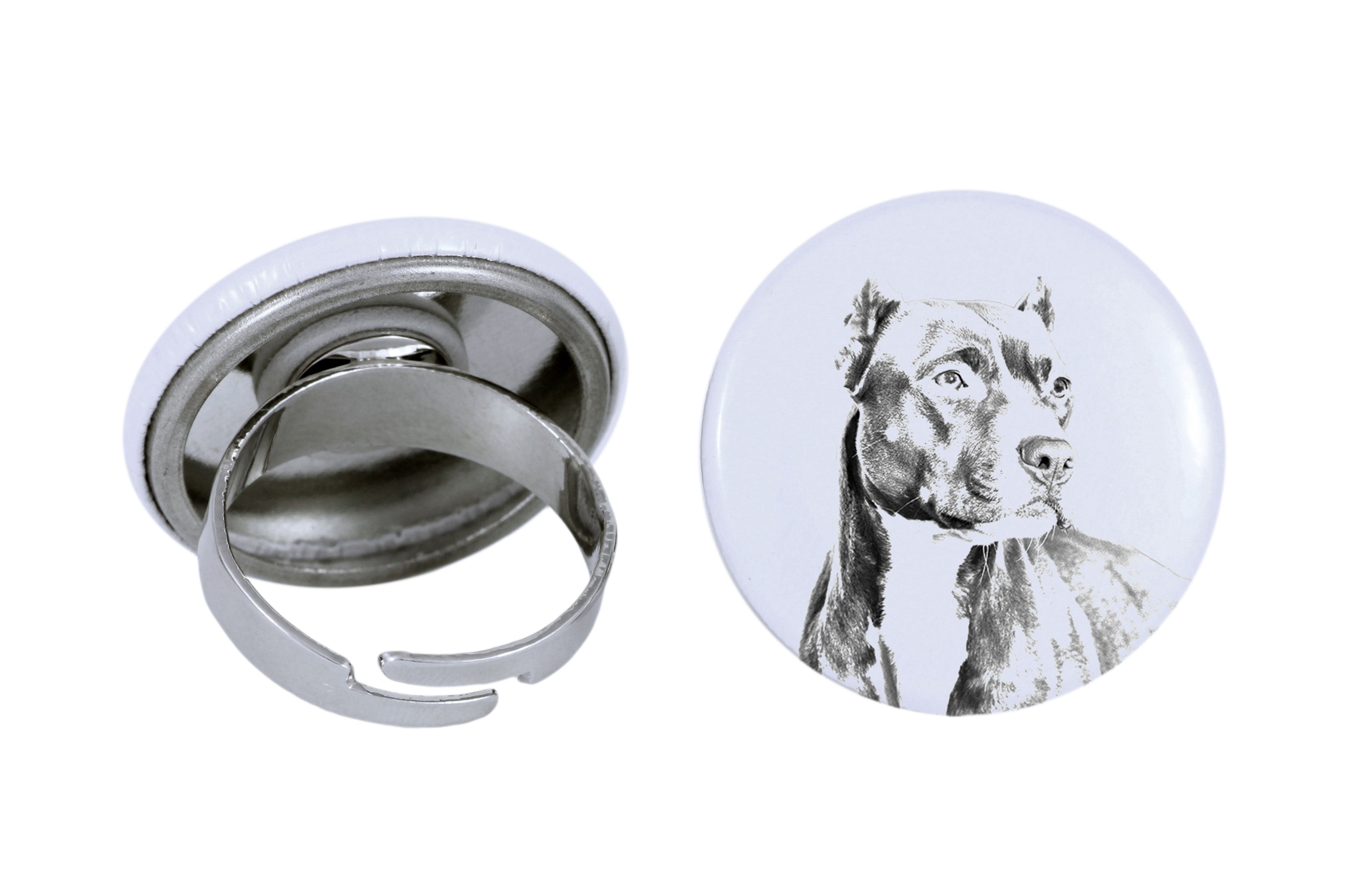 Pit Bull, American Pit Bull Terrier, Pitbull Terrier, APBT - women's jewelry with a dog portrait, handmade product, possibility to add your own photo, Art-Dog brand
