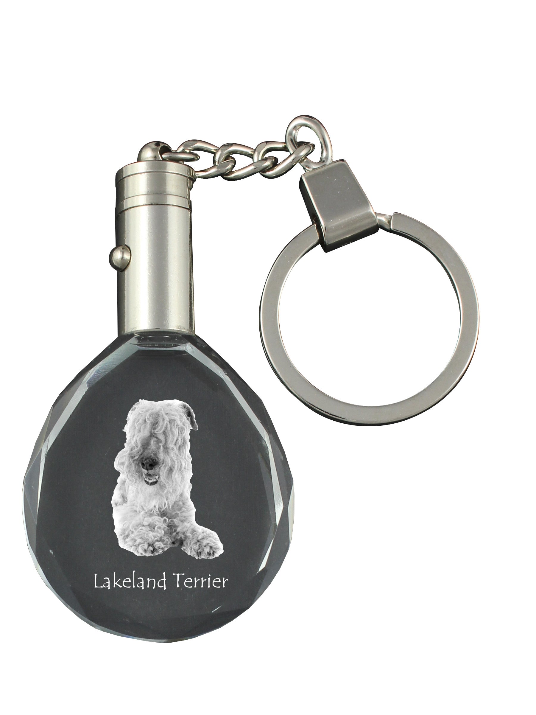 Lakeland Terrier - pendant with a photo of a dog, crystal key ring in a gift box, a unique gift by Art-Dog