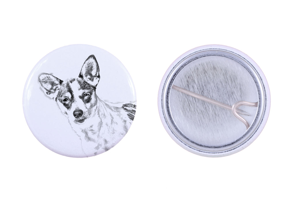 Rat Terrier, Ratting Terrier, Decker Giant - pin with your dog, add your own photo, Art-Dog brand