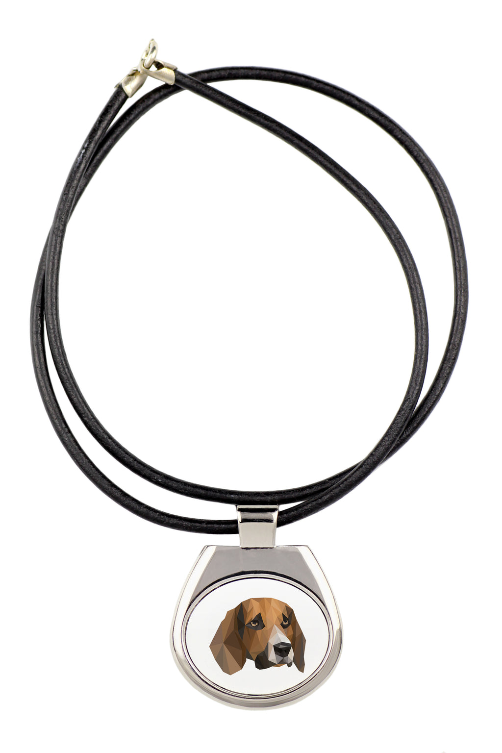 Beagle - necklace with a geometric design and the inscription "Art-Dog"