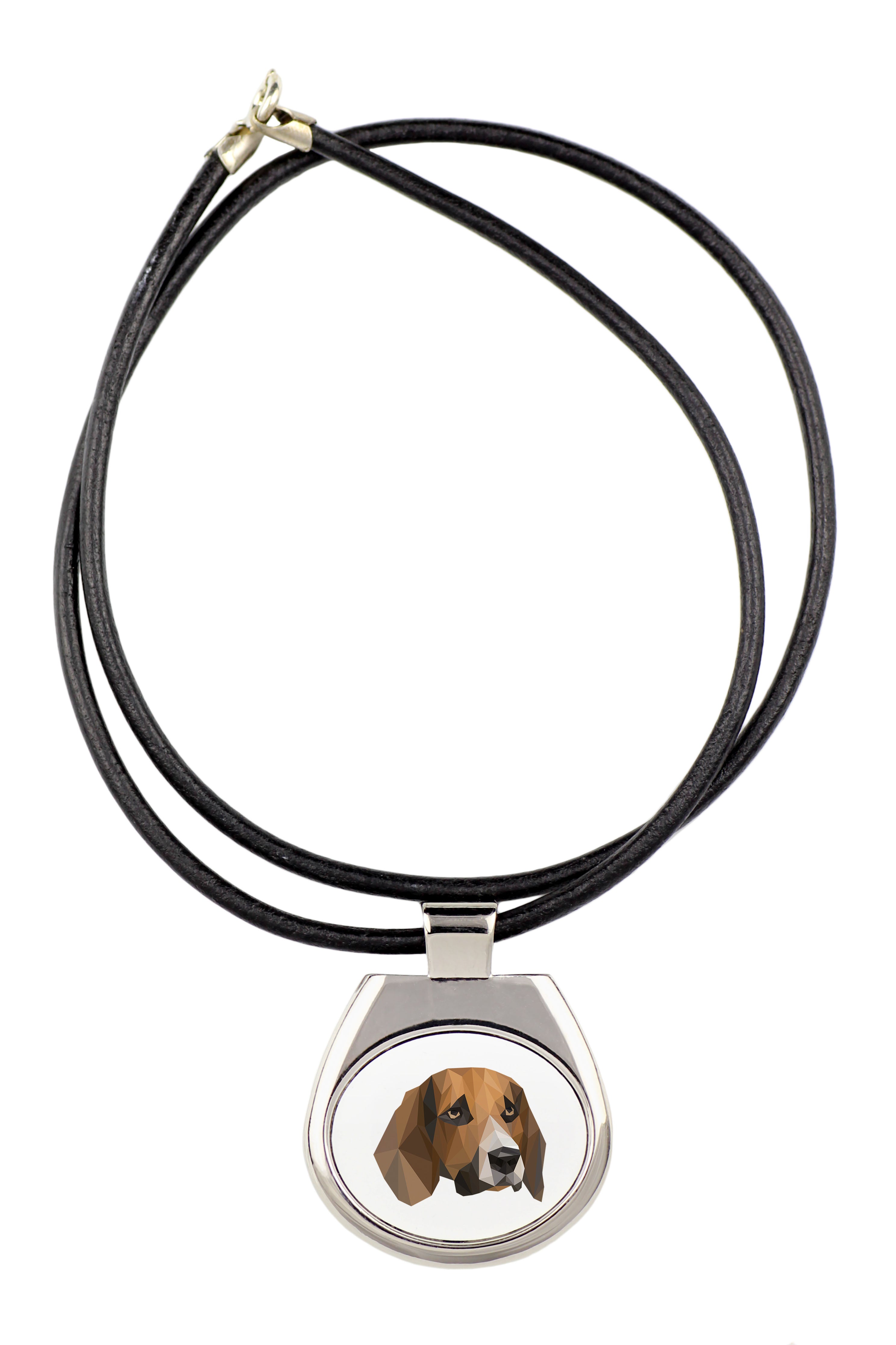 Beagle - necklace with a geometric design and the inscription "Art-Dog"