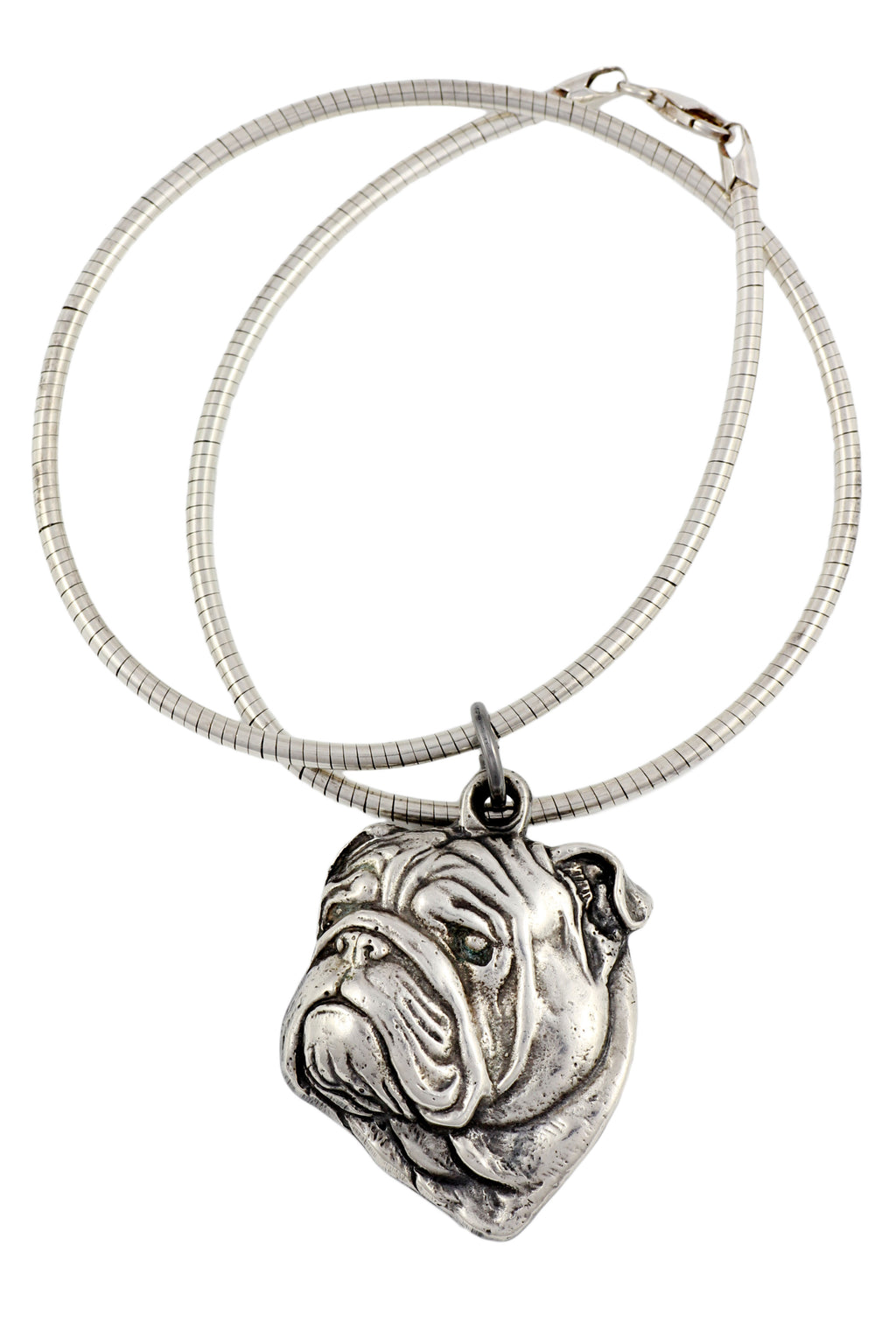 Bulldog, English Bulldog, British Bulldog II - Dog necklace, unique jewellery for the dog fan, unique adder pendant by Art-Dog brand