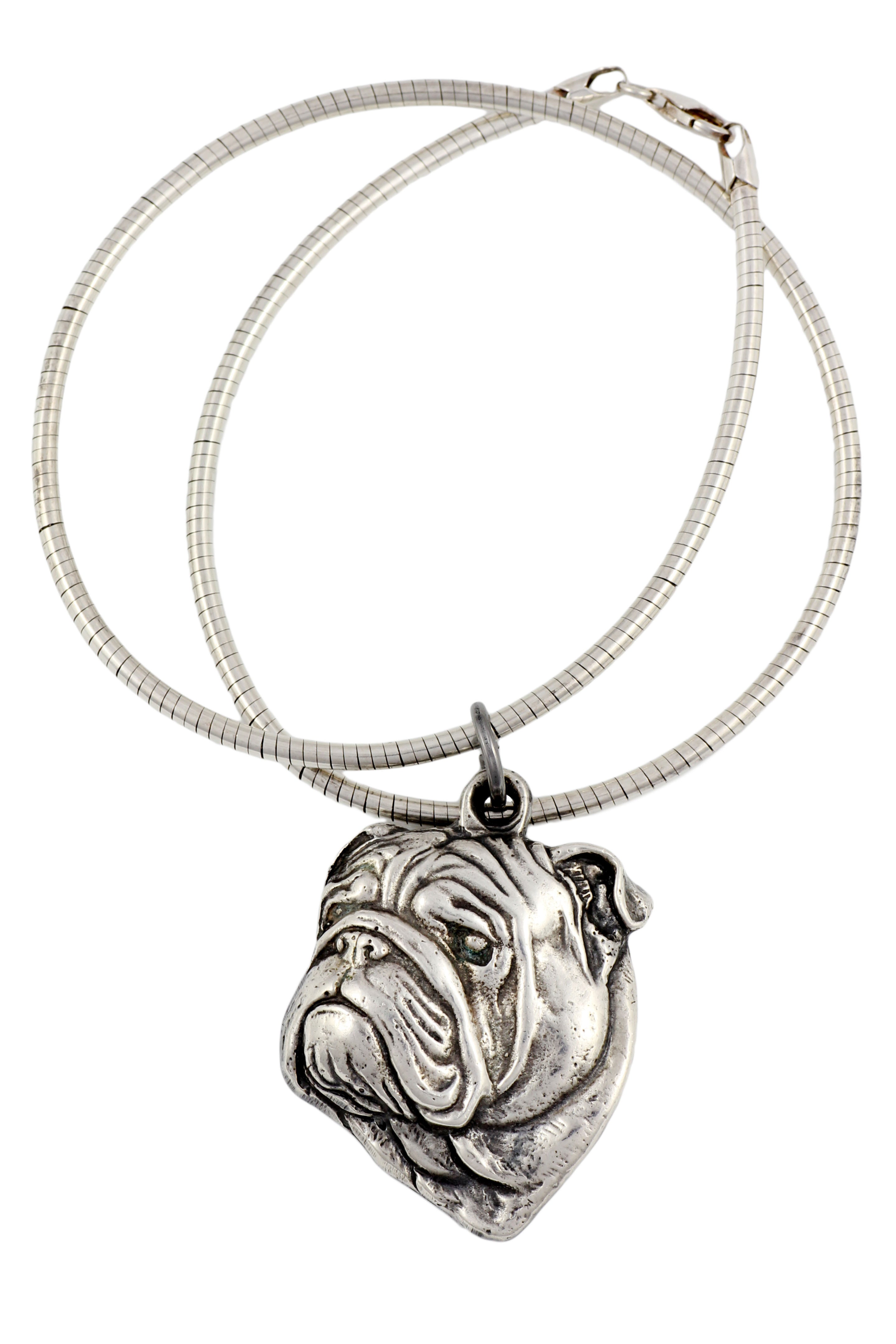 Bulldog, English Bulldog, British Bulldog II - Dog necklace, unique jewellery for the dog fan, unique adder pendant by Art-Dog brand