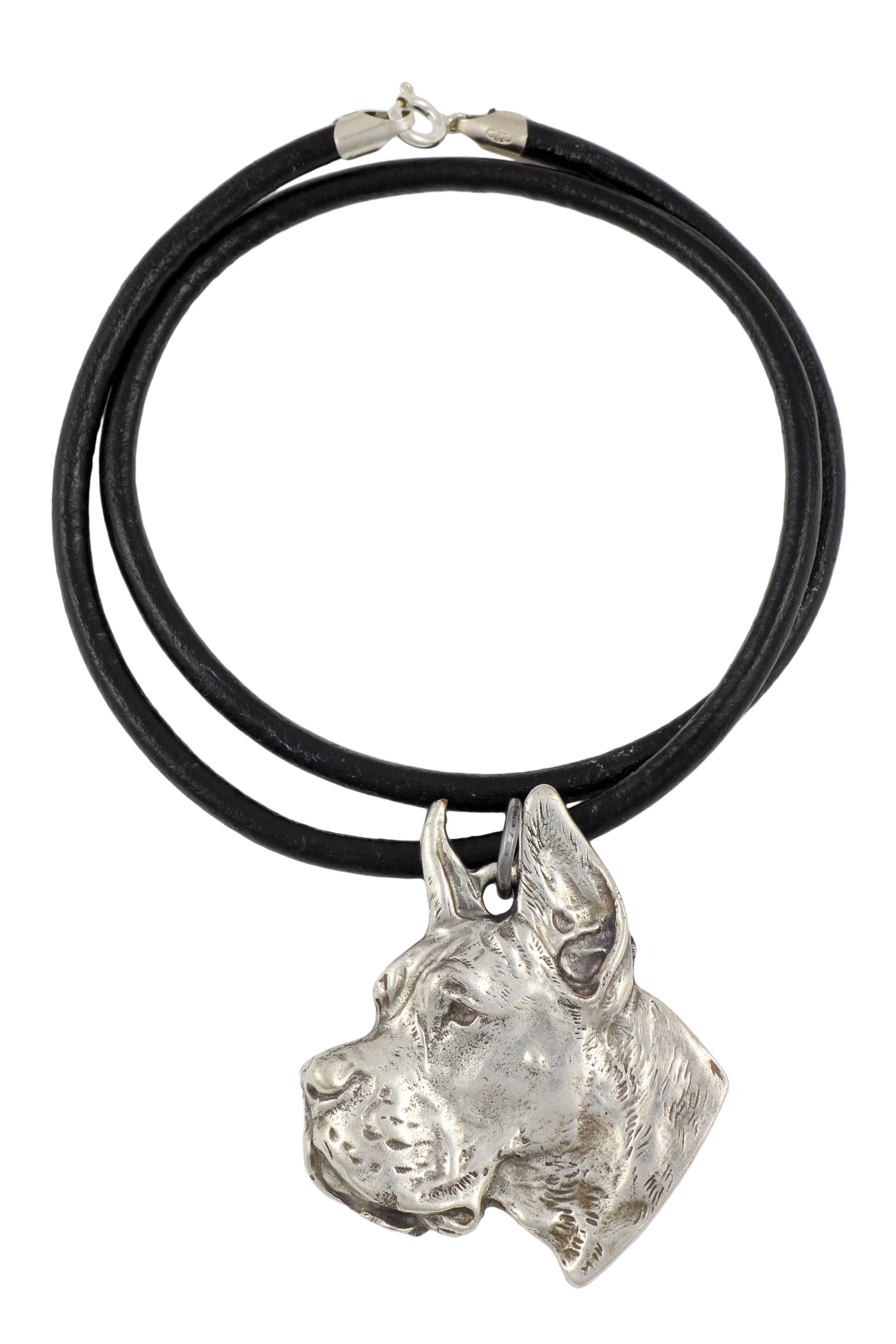 Great Dane V - Necklace with dog, silver-plated pendant for dog fan, unique jewelry by Art-Dog brand