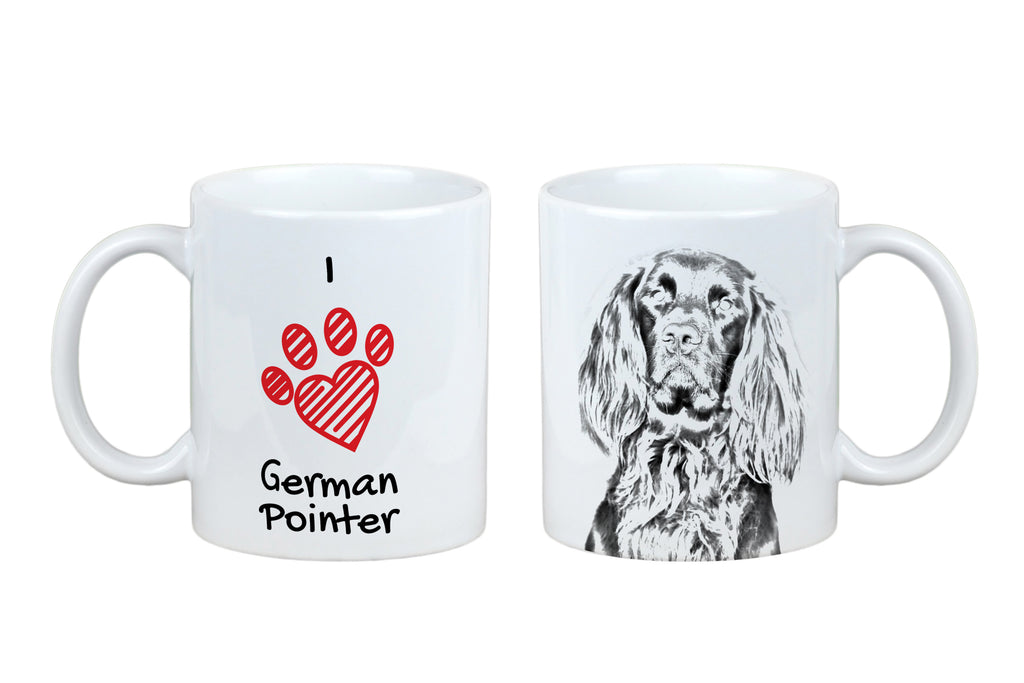 German Wirehaired Pointer I - cup with a dog, cute cup with graphics, a gift with your photo from the Art-Dog brand