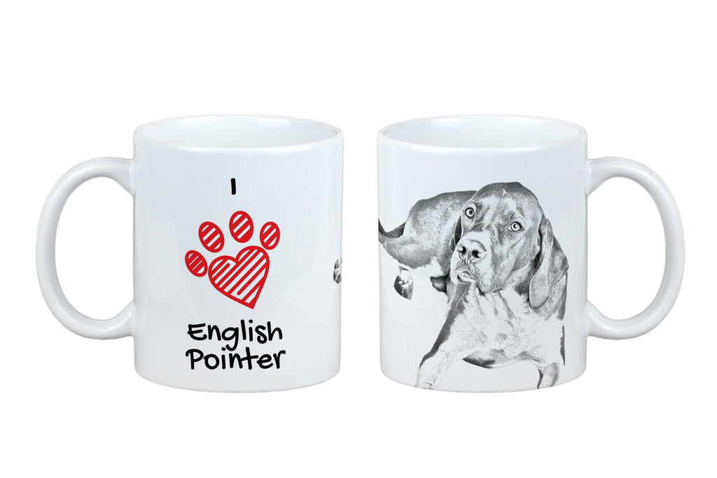 English Pointer I - cup with a dog, cute cup with graphics, a gift with your photo from the Art-Dog brand