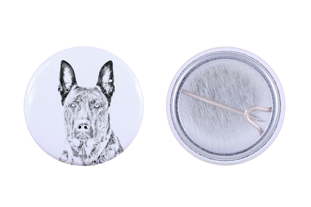 Dutch Shepherd Dog, Dutch Herder - pin with your dog, add your own photo, Art-Dog brand