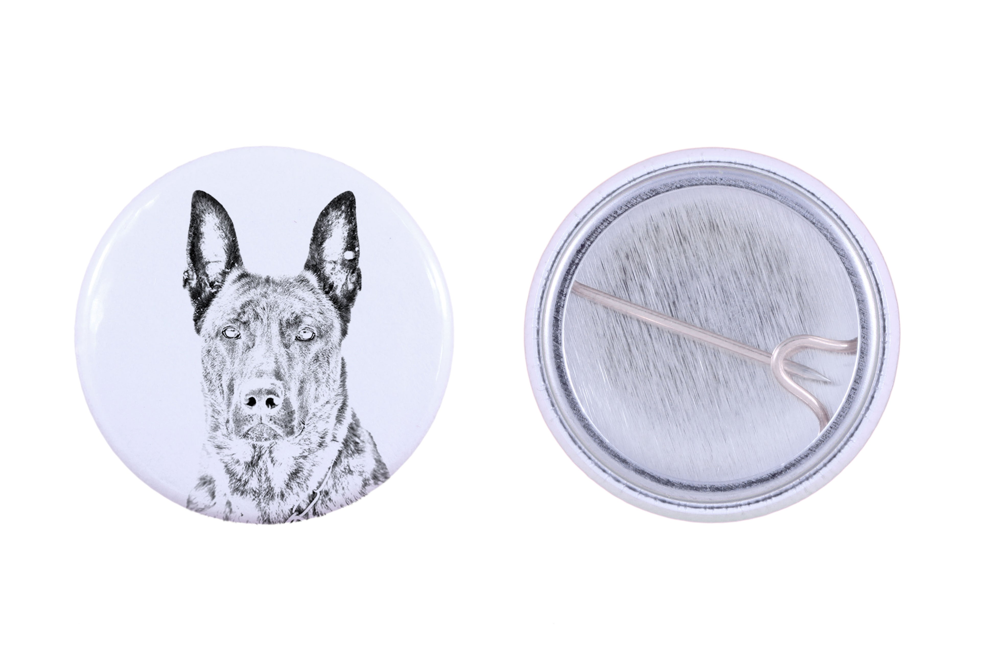 Dutch Shepherd Dog, Dutch Herder - pin with your dog, add your own photo, Art-Dog brand