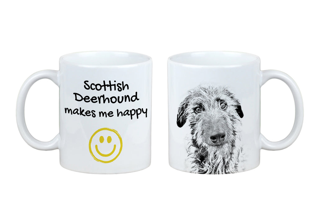 Scottish Deerhound - cup with a dog, cheerful cup for a dog lover, personalized gift from the Art-Dog brand