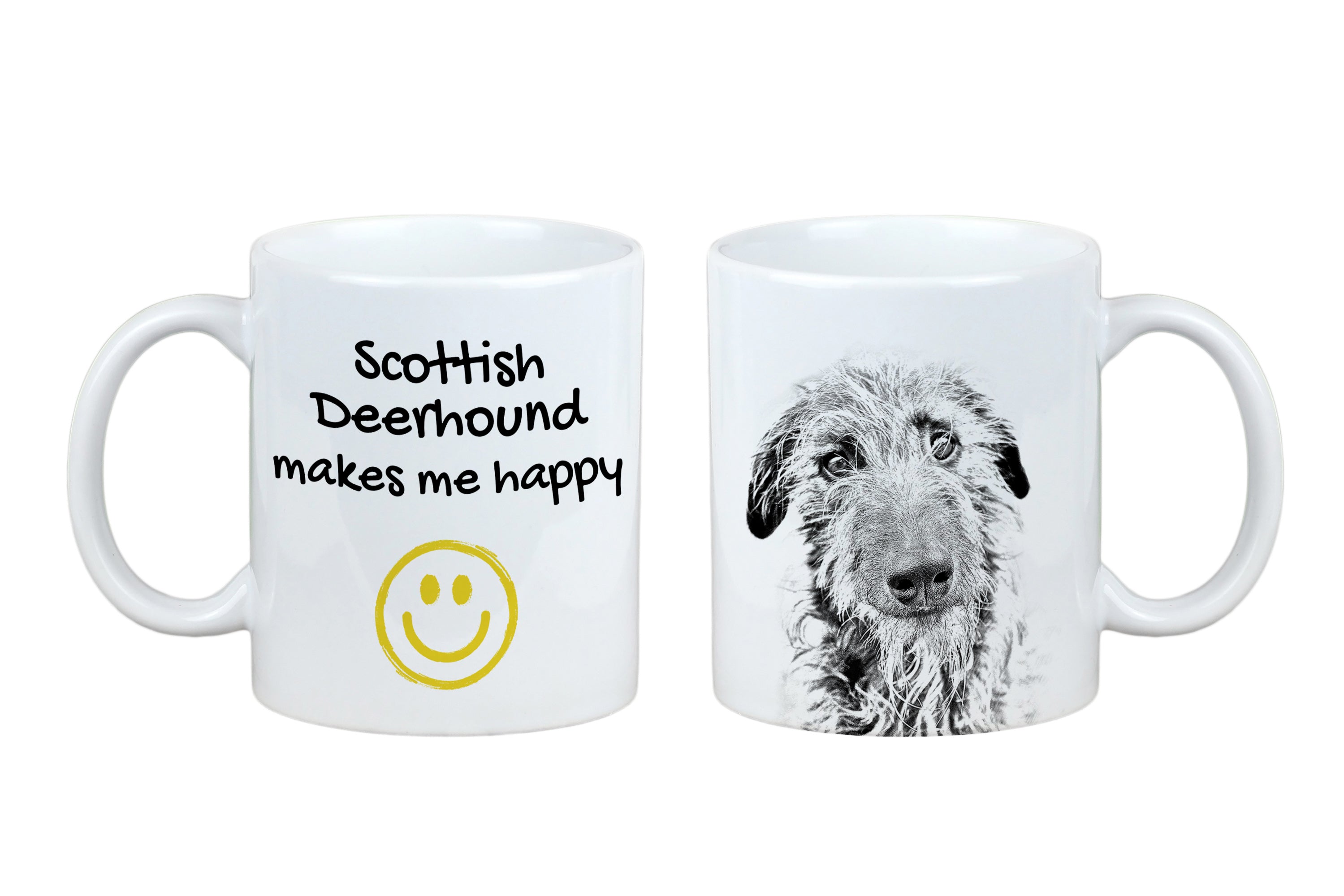 Scottish Deerhound - cup with a dog, cheerful cup for a dog lover, personalized gift from the Art-Dog brand