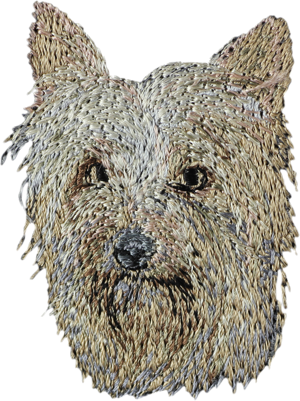 Australian Terrier, Aussie - dog-shaped patch, embroidered patch, unique decoration for Art-Dog backpack
