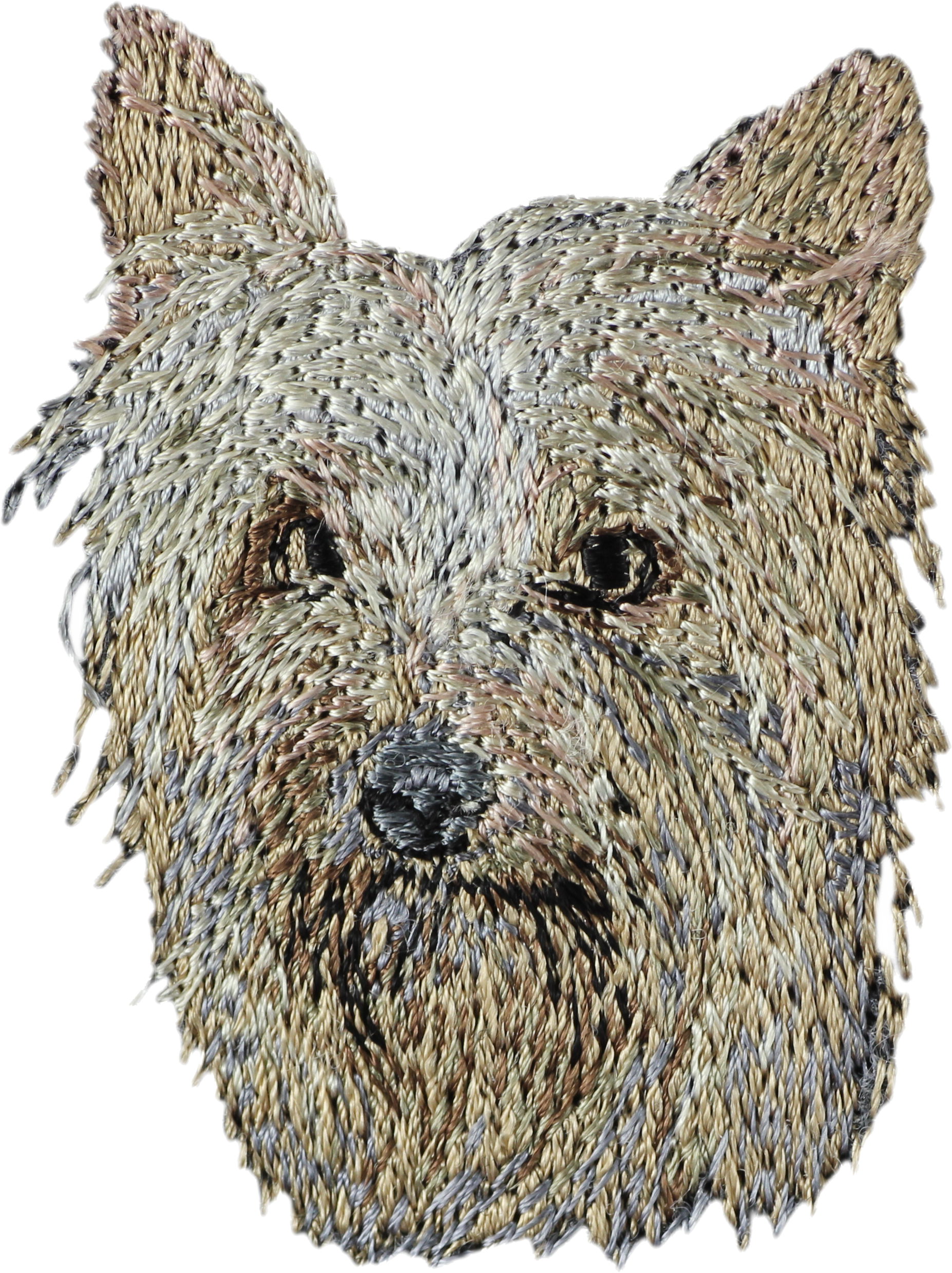 Australian Terrier, Aussie - dog-shaped patch, embroidered patch, unique decoration for Art-Dog backpack