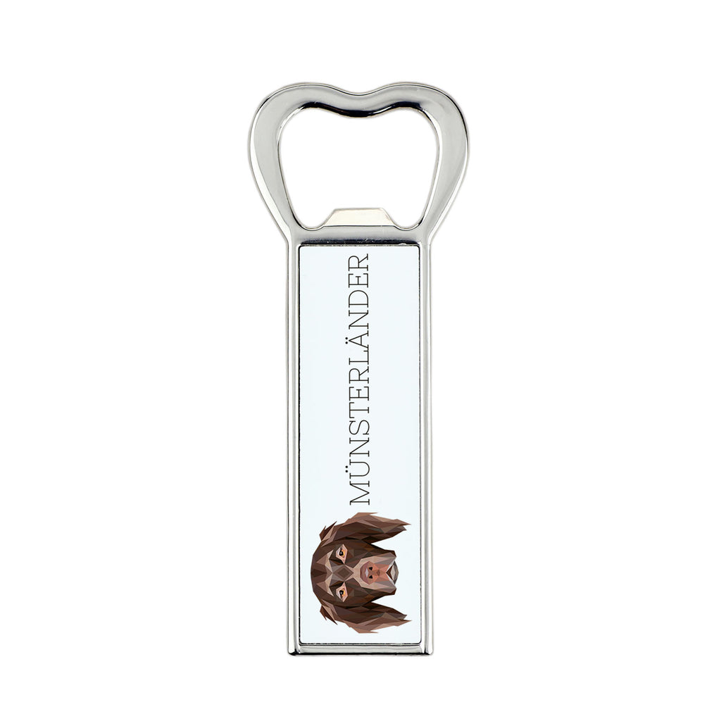 Münsterländer - bottle opener with a picture and inscription for beer by Art-Dog