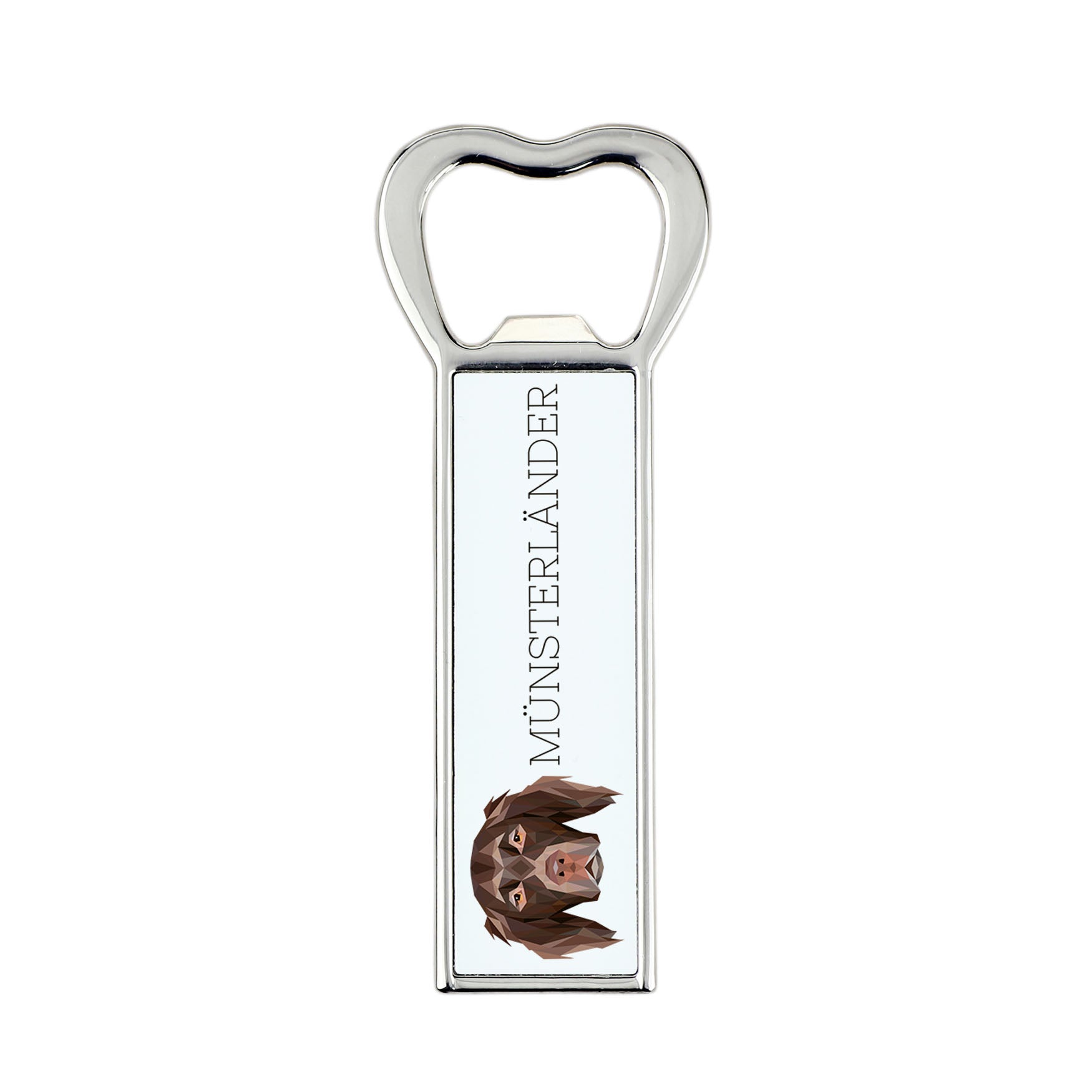 Münsterländer - bottle opener with a picture and inscription for beer by Art-Dog
