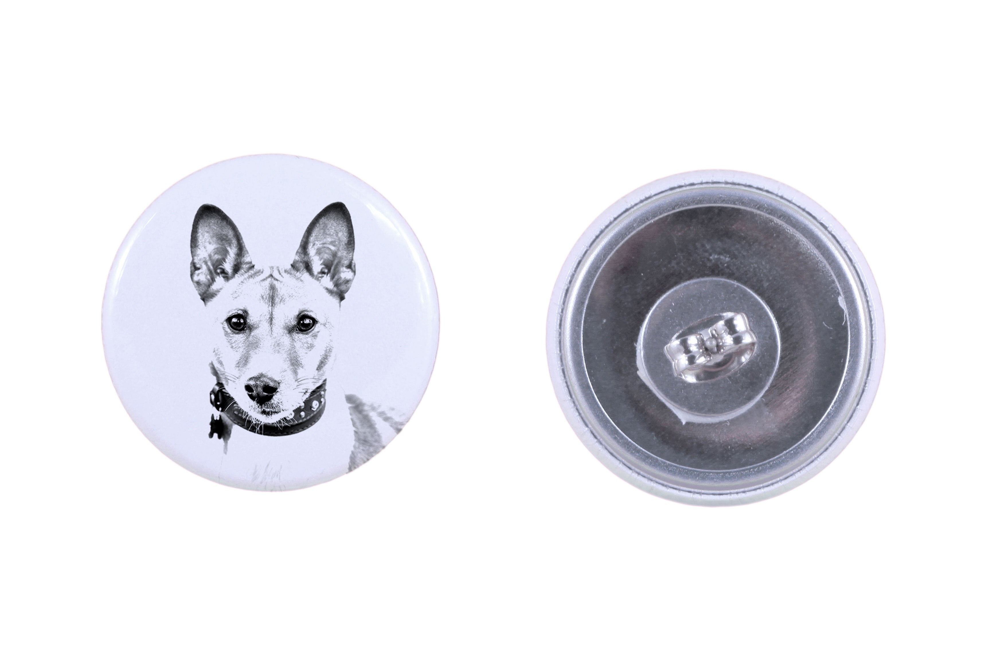 Basenji, African bush dog, Congo dog - unique dog earrings, your pet on a keychain, Art-Dog's own brand