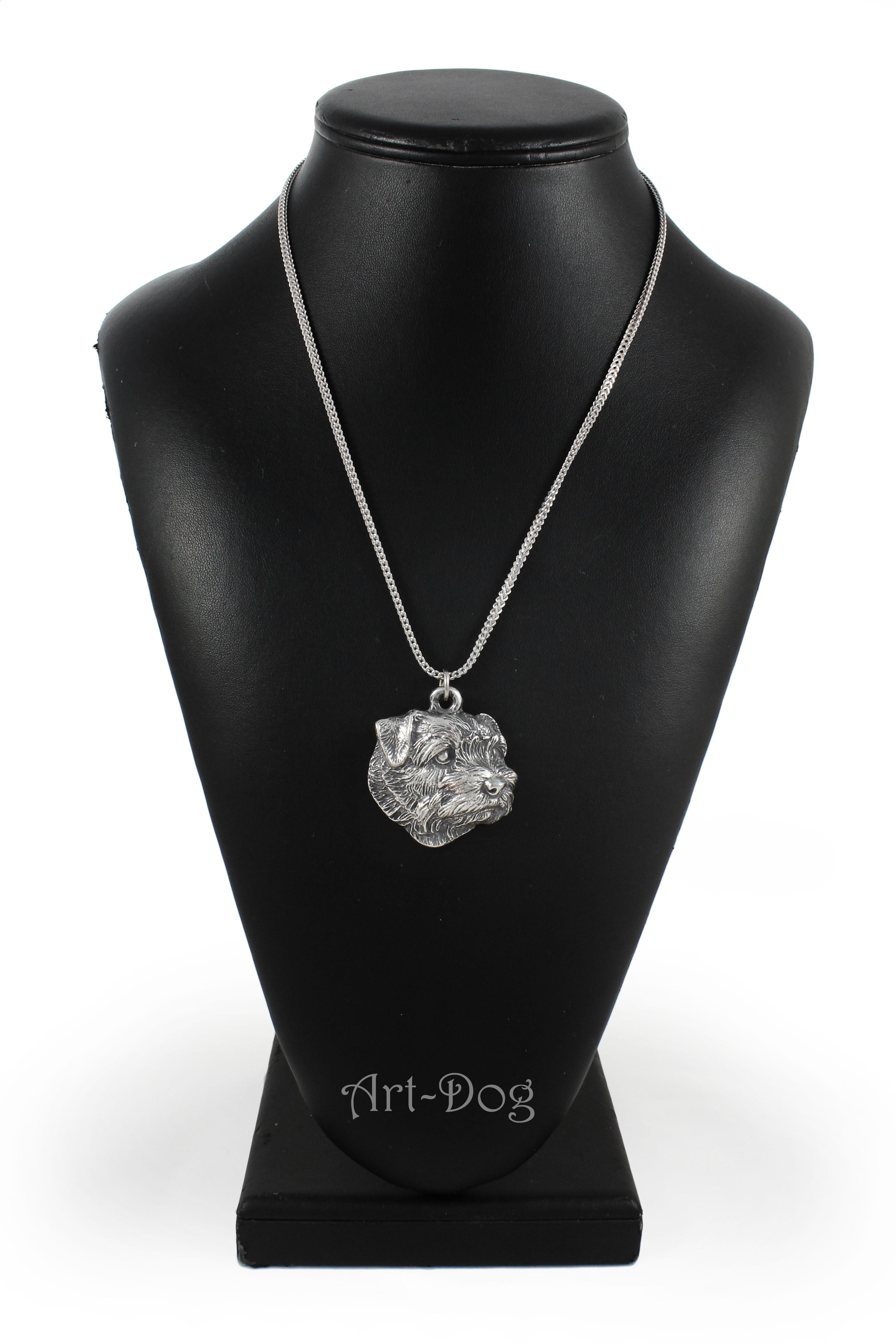 Norfolk Terrier - necklace with a dog, dog pendant on a silver chain, unique jewelry from the Art-Dog brand