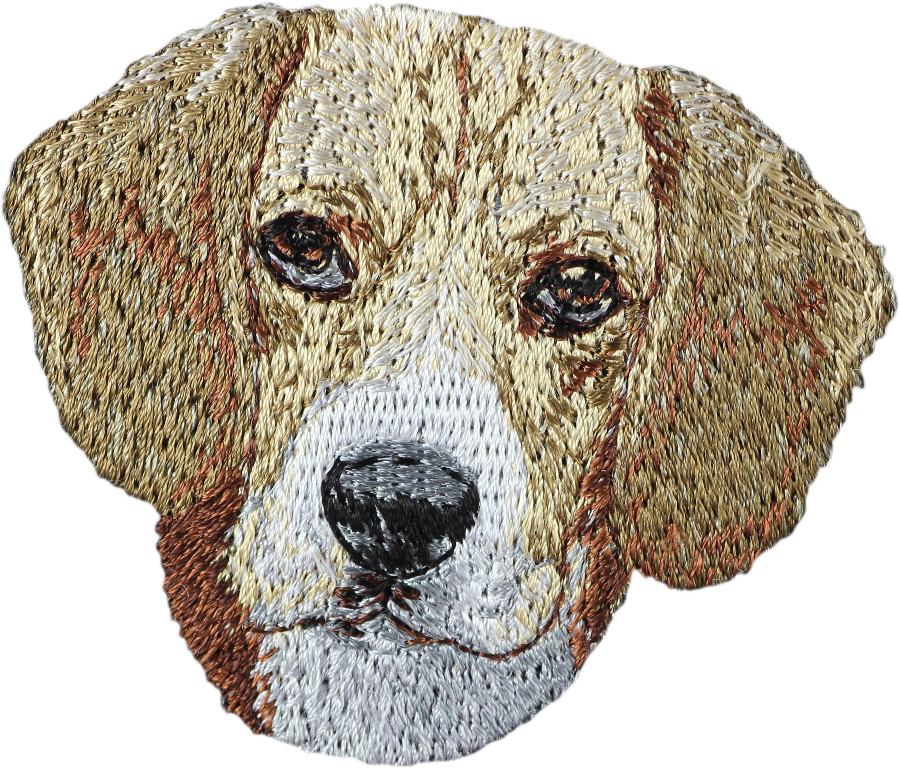 Beagle - dog-shaped patch, embroidered patch, unique decoration for Art-Dog backpack