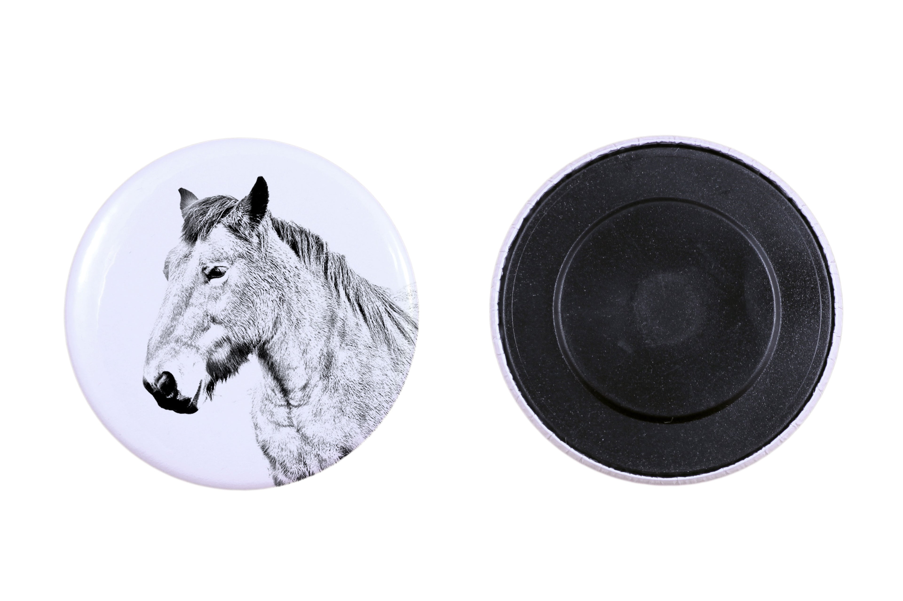 Ardennes Horse - magnet with a horse, a unique imprint of the Art-Dog horse brand