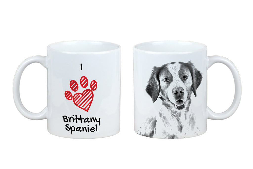 Brittany Spaniel, Brittany Wiegref - cup with a dog, cute cup with graphics, a gift with your photo from the Art-Dog brand