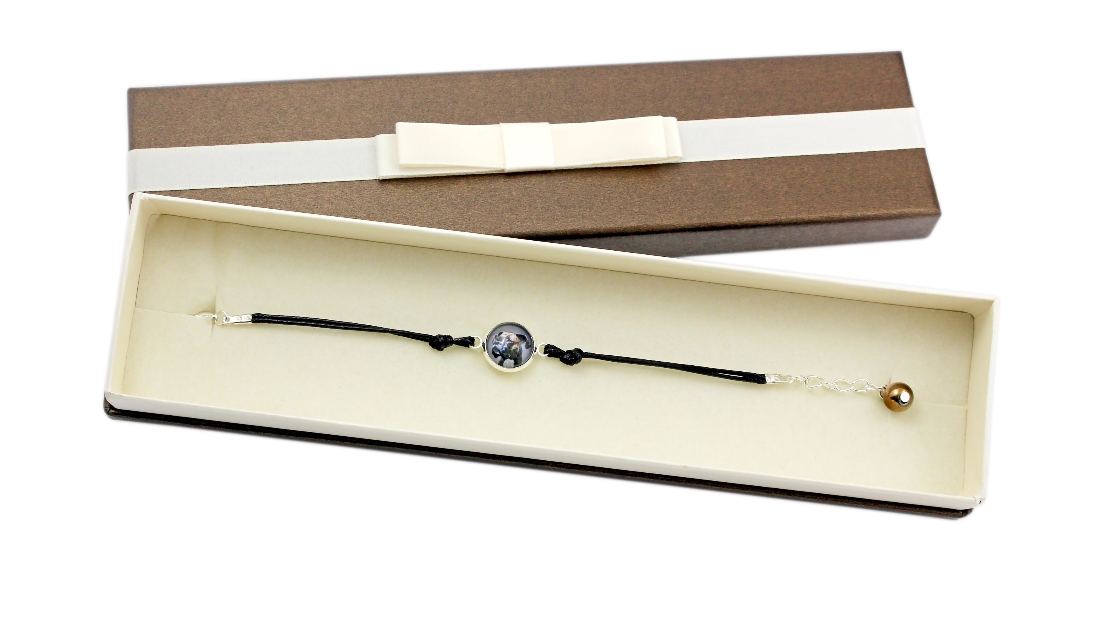 Boxer, German Boxer I - bracelet in a box with your photo, feminine jewelry, perfect gift from Art-Dog brand