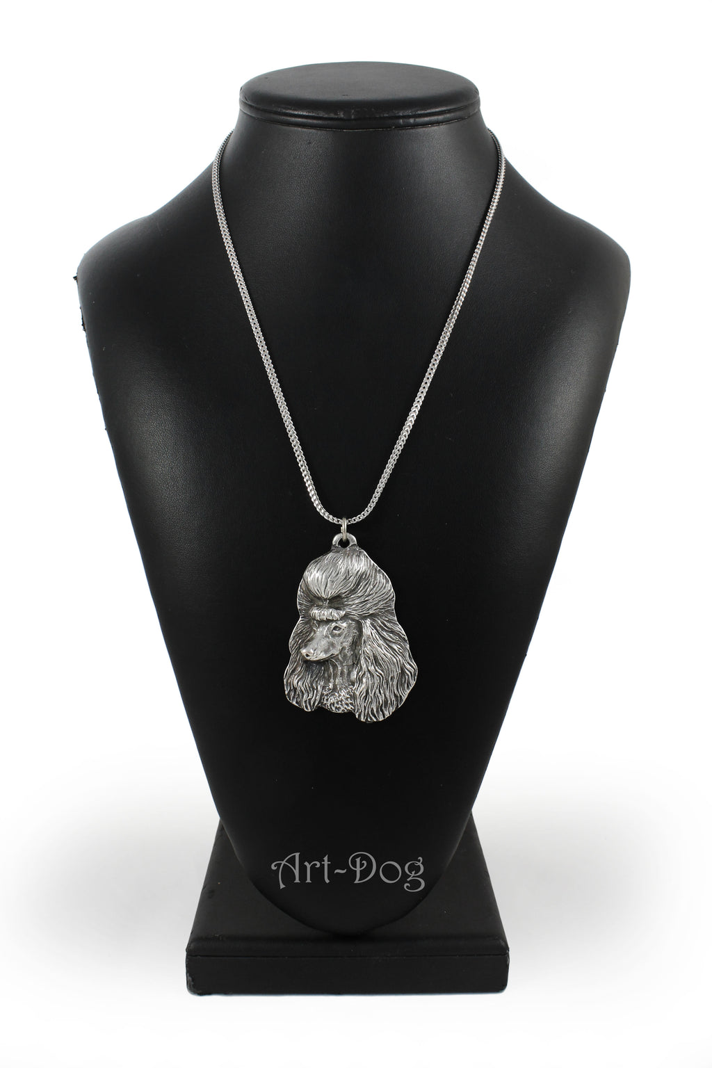 Poodle - necklace with a dog, dog pendant on a silver chain, unique jewelry from the Art-Dog brand