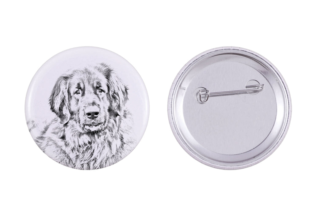 Leonberger - pin with your dog, add your own photo, Art-Dog brand