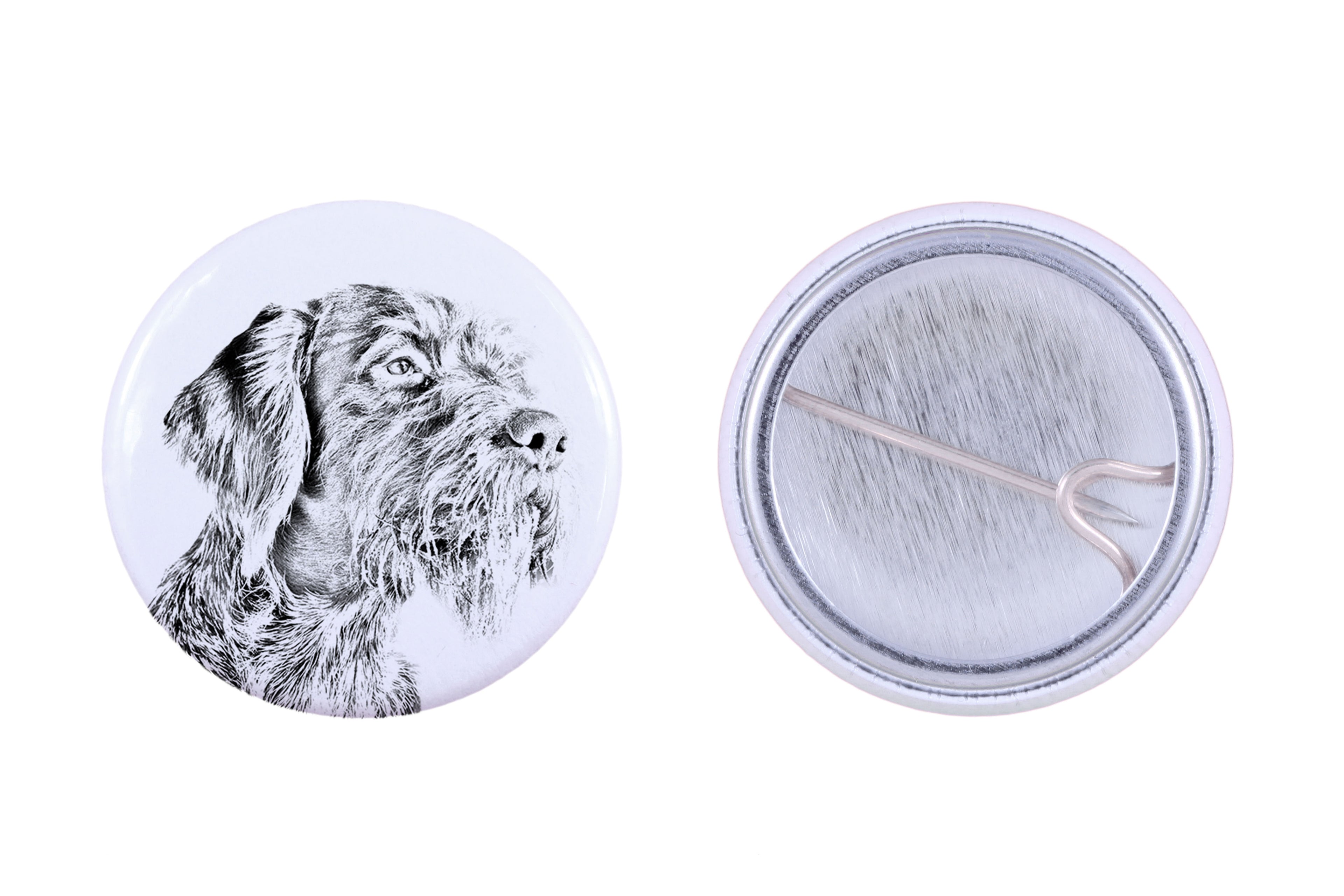 German Wirehaired Pointer - pin with your dog, add your own photo, Art-Dog brand