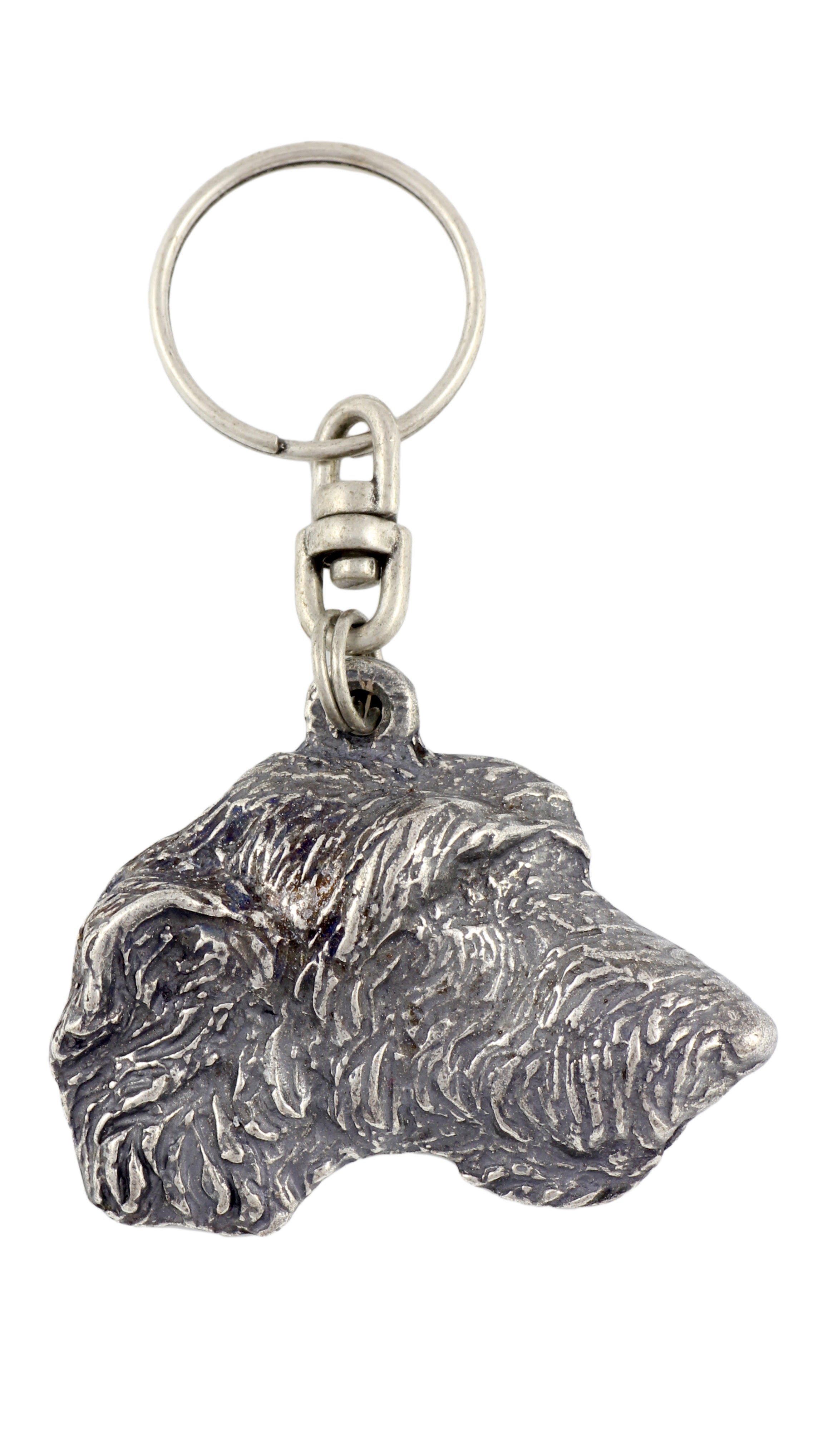 Irish Wolfhound - Silver-plated dog pendant, handbag decoration, backpack pendant by Art-Dog brand