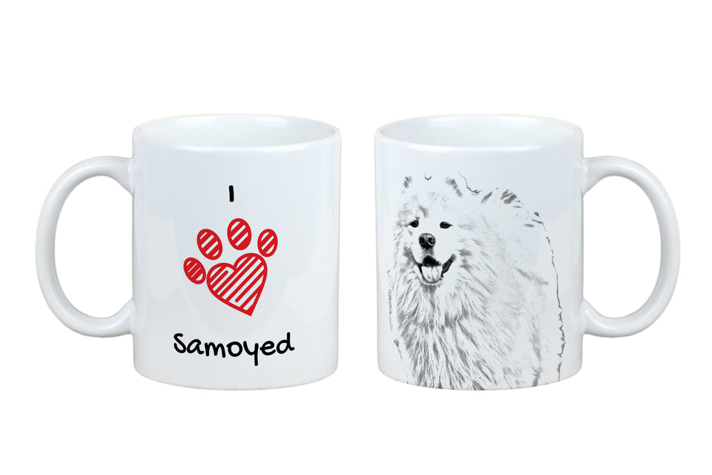 Samoyed, Bjelkier, Samoiedskaya Sobaka - cup with a dog, cute cup with graphics, a gift with your photo from the Art-Dog brand