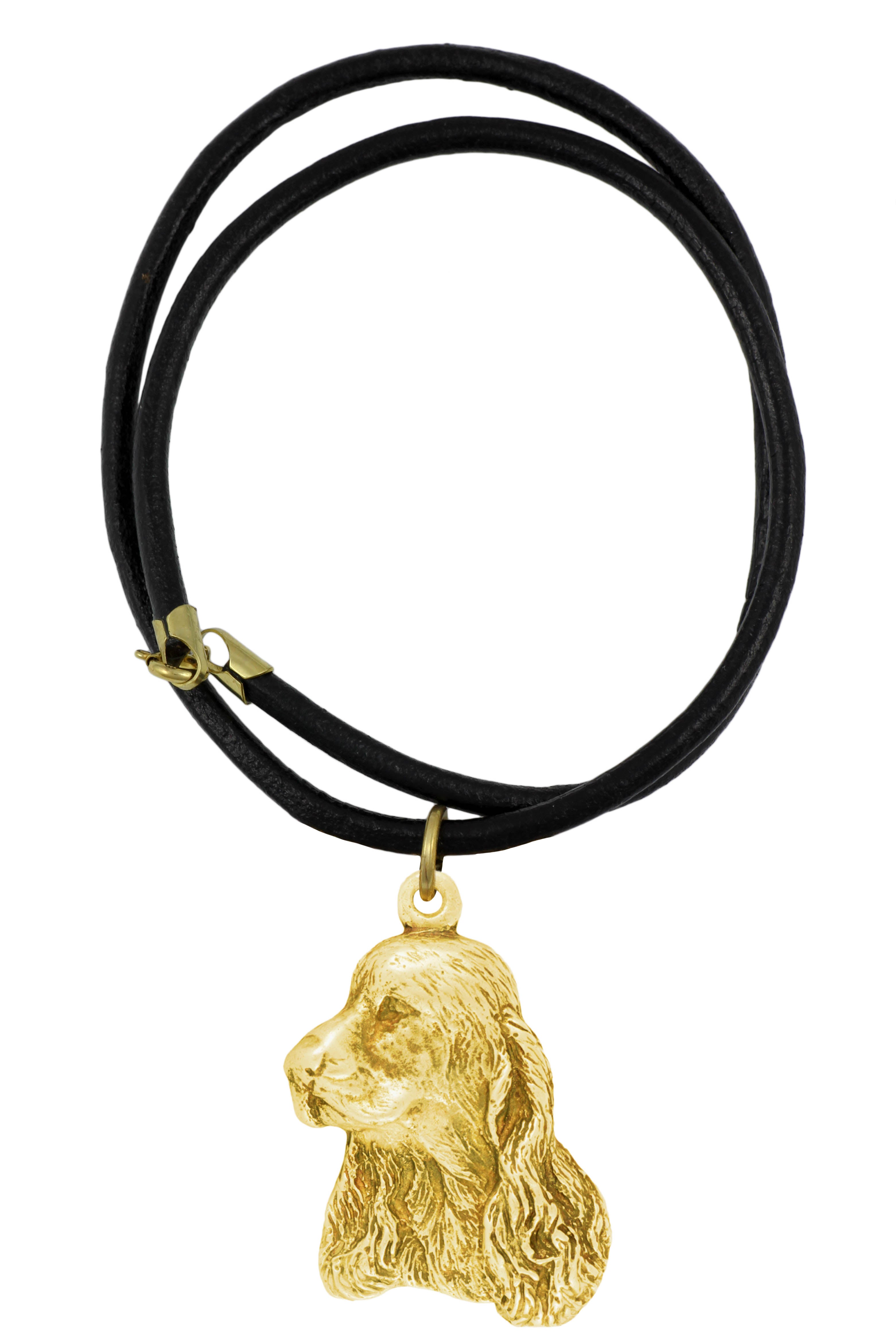 English Cocker Spaniel - necklace with a dog in a gift box, gold-plated pendant for a dog lover, striking jewelry by Art-Dog
