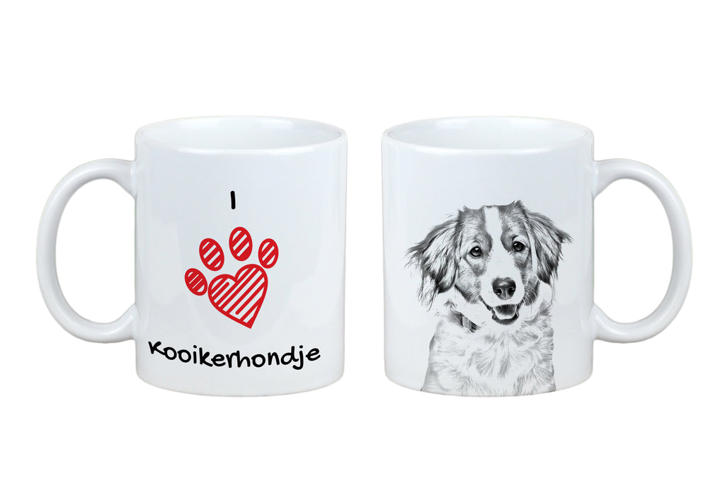 Kooikerhondje - cup with a dog, cute cup with graphics, a gift with your photo from the Art-Dog brand