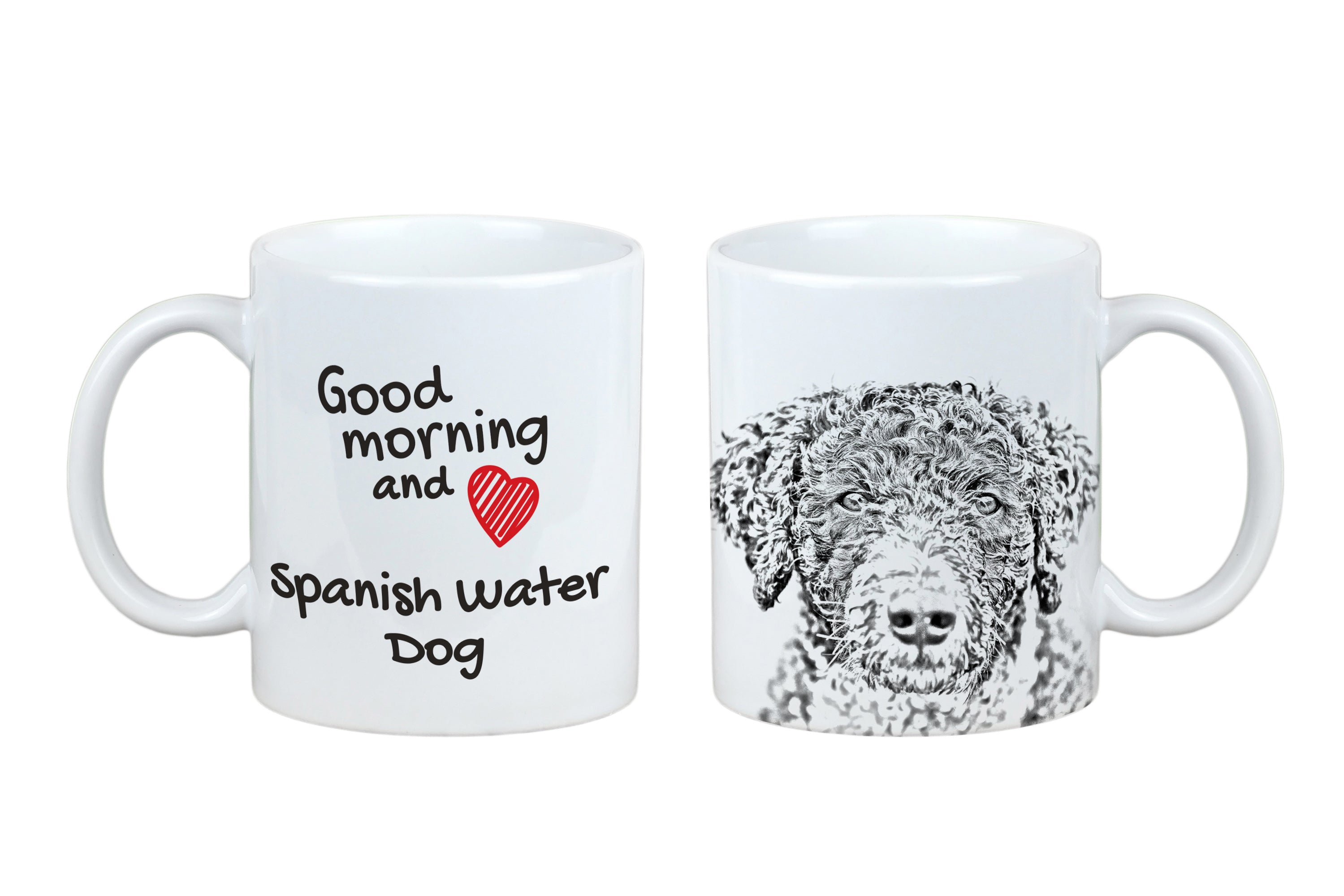 Spanish Water Dog - cup with a dog, personalized cup with a print, a classic gift for everyone from the Art-Dog brand