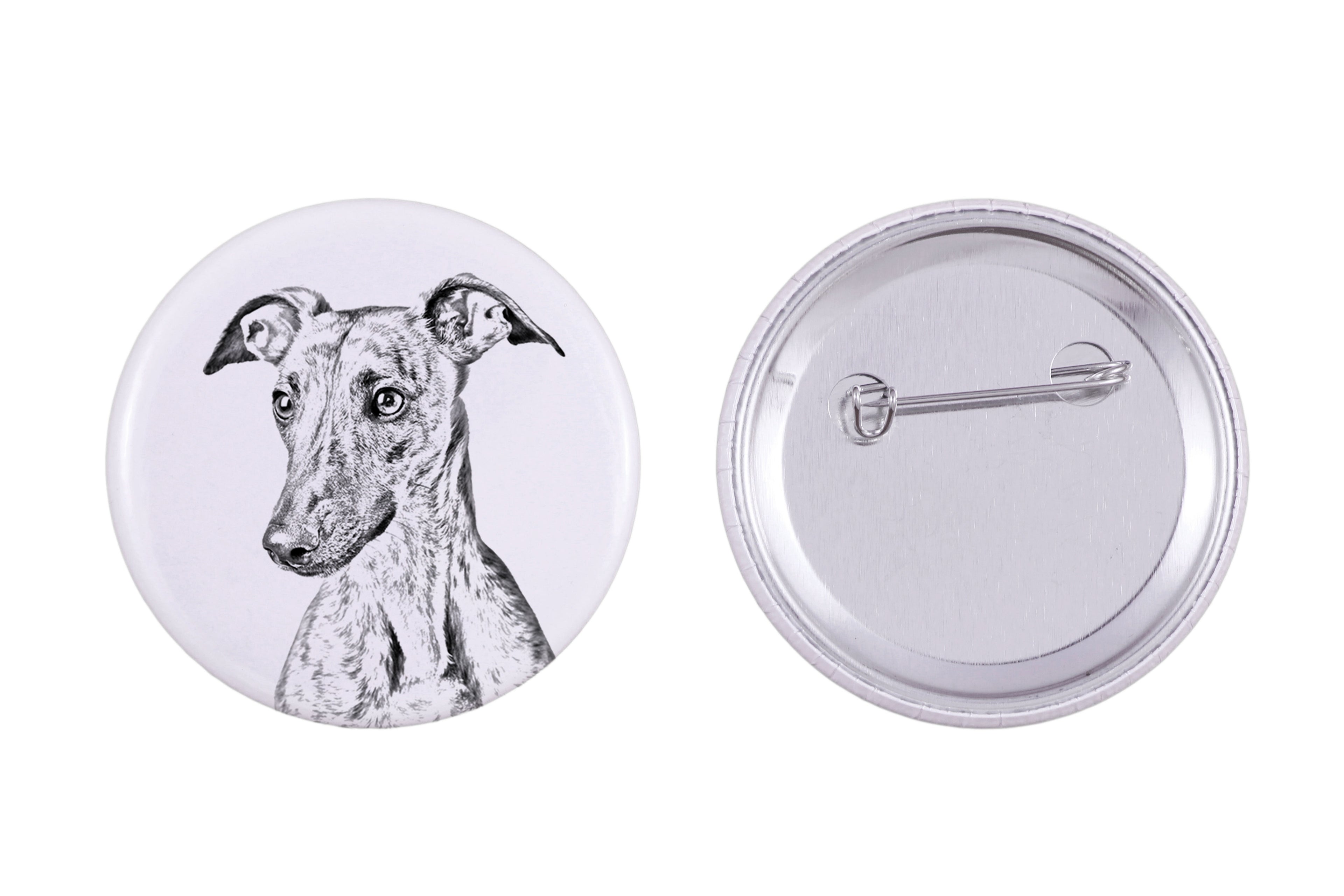 Whippet - pin with your dog, add your own photo, Art-Dog brand