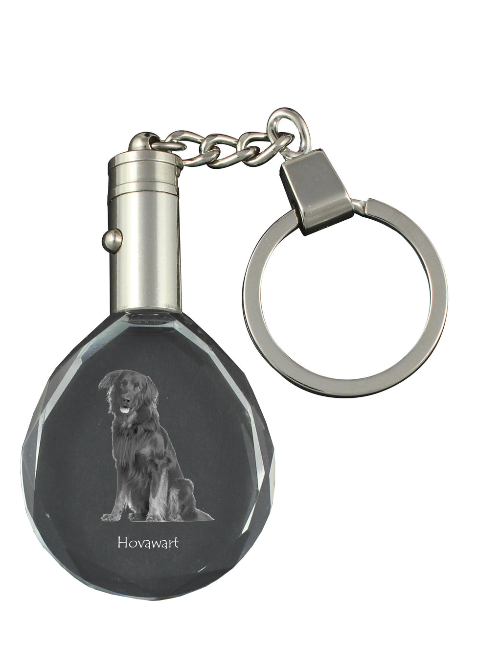 Hovawart, Hovie - pendant with a photo of a dog, crystal key ring in a gift box, a unique gift by Art-Dog